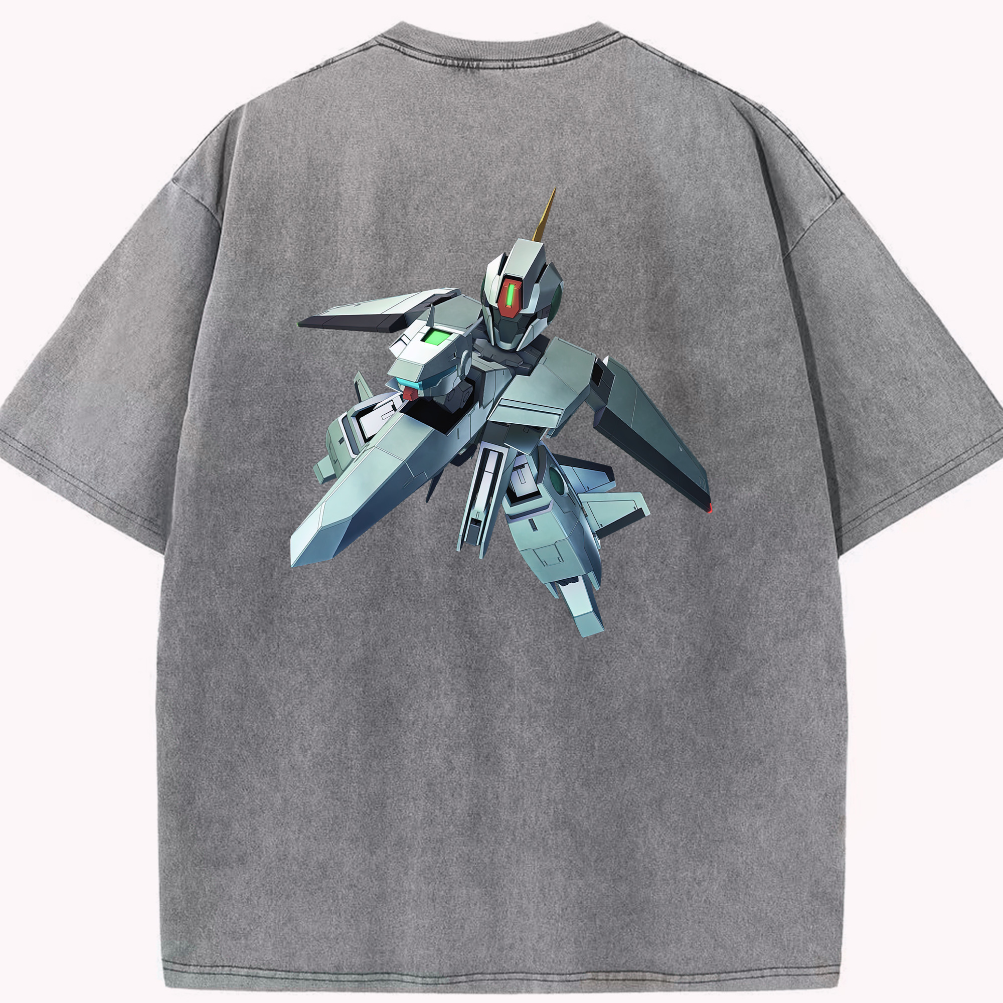 （画像用） 機動戦士ガンダム Mobile Suit Gundam 綿100% ヴィンテージ風 半袖Tシャツ（背面プリント）