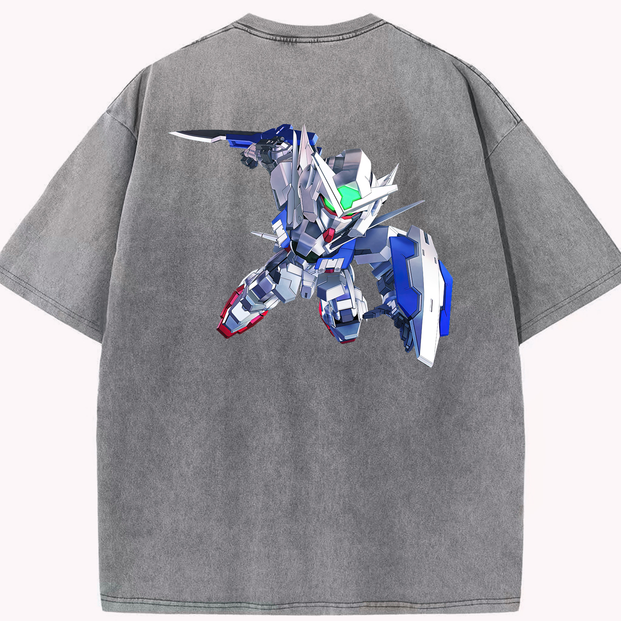 （画像用） 機動戦士ガンダム Mobile Suit Gundam 綿100% ヴィンテージ風 半袖Tシャツ（背面プリント）