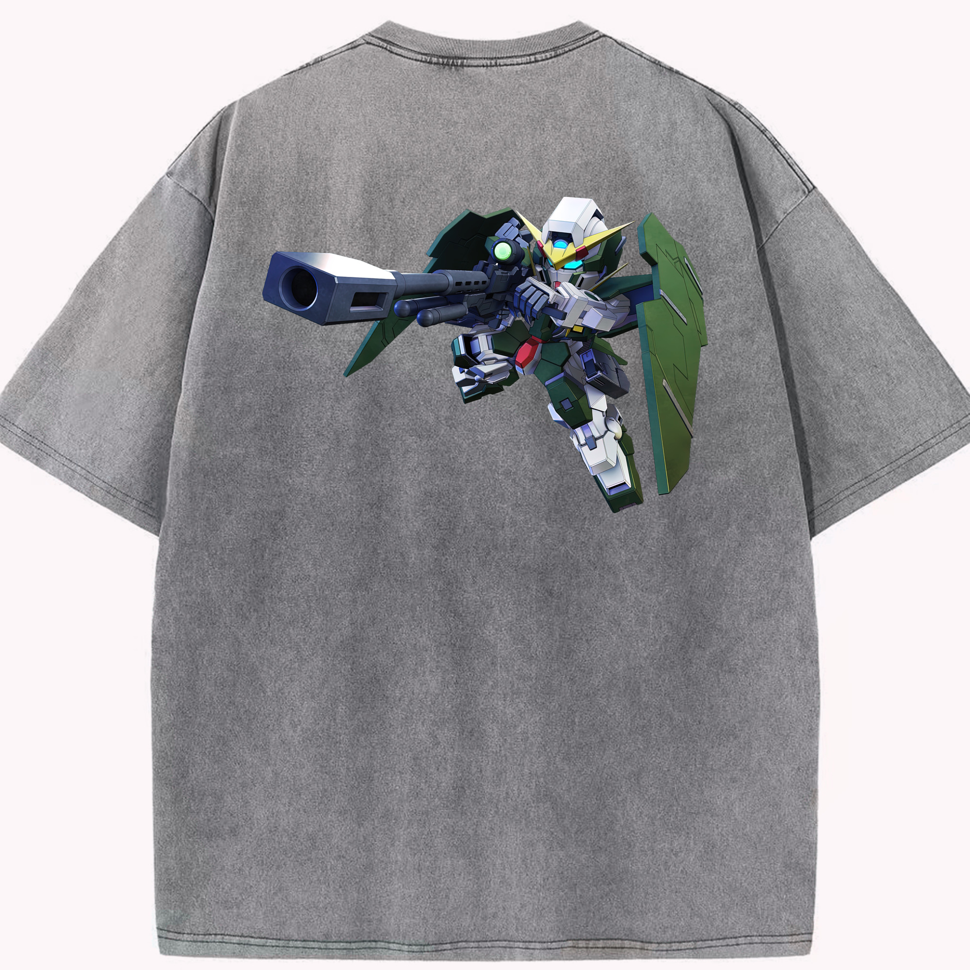 （画像用） 機動戦士ガンダム Mobile Suit Gundam 綿100% ヴィンテージ風 半袖Tシャツ（背面プリント）