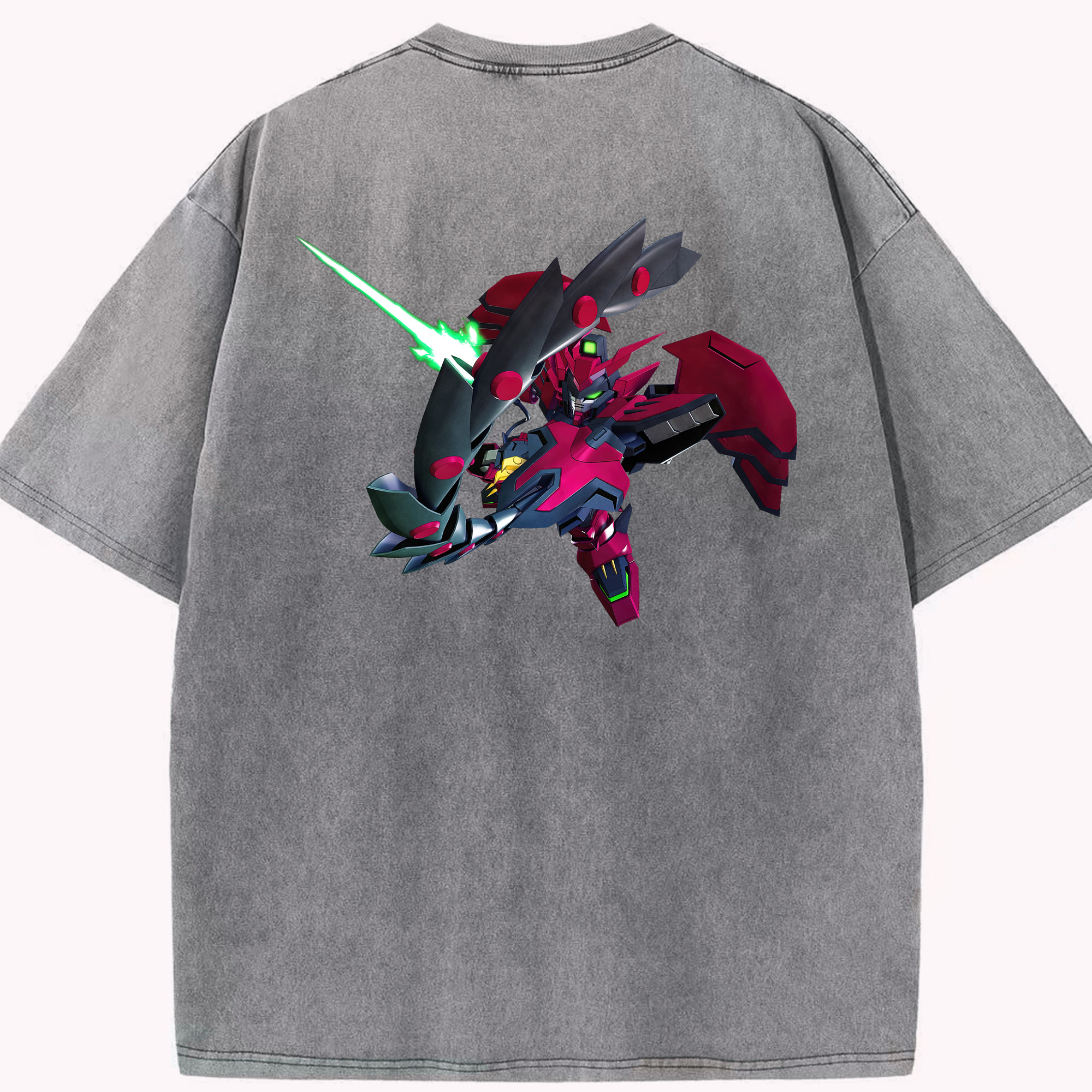（画像用） 機動戦士ガンダム Mobile Suit Gundam 綿100% ヴィンテージ風 半袖Tシャツ（背面プリント）