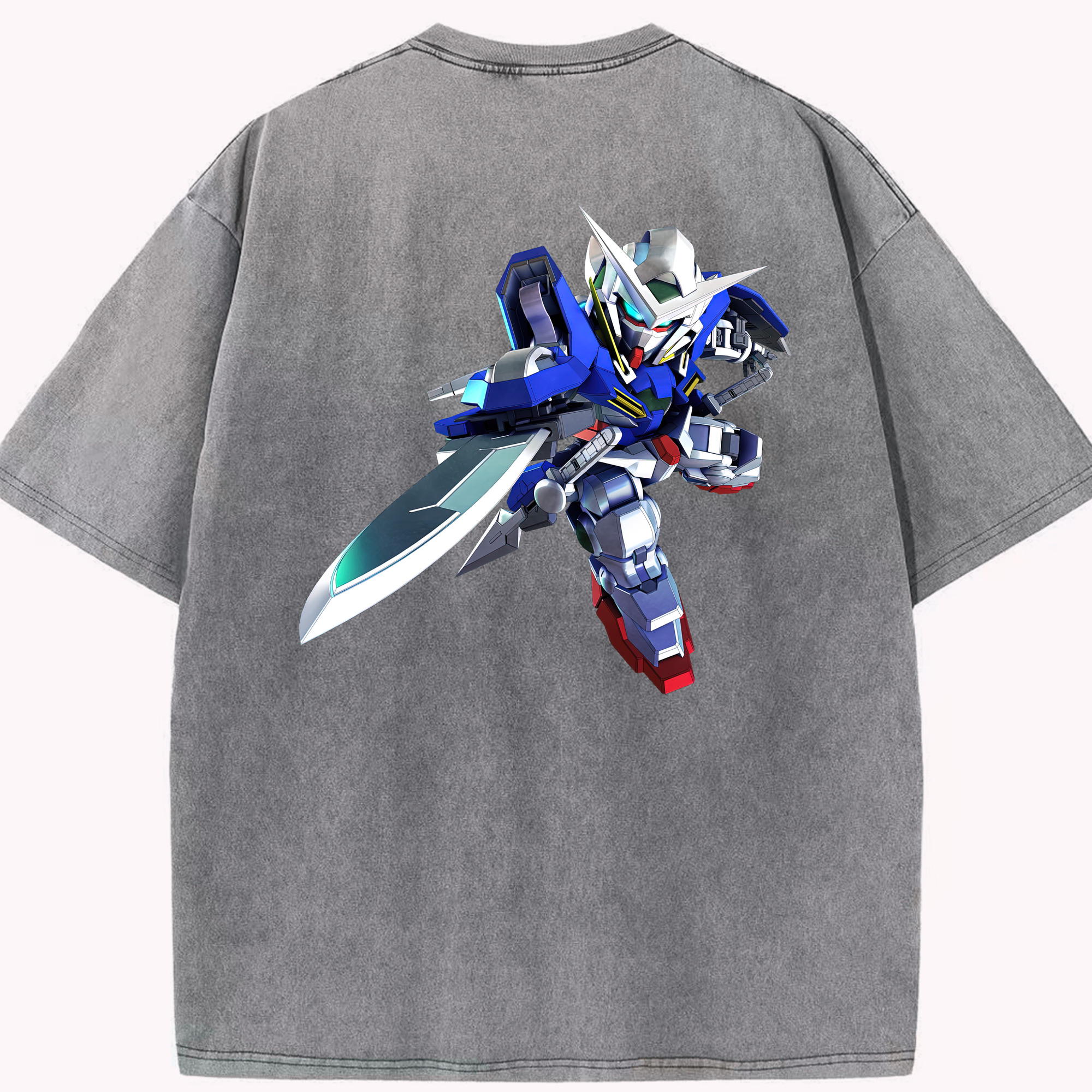 （画像用） 機動戦士ガンダム Mobile Suit Gundam 綿100% ヴィンテージ風 半袖Tシャツ（背面プリント）