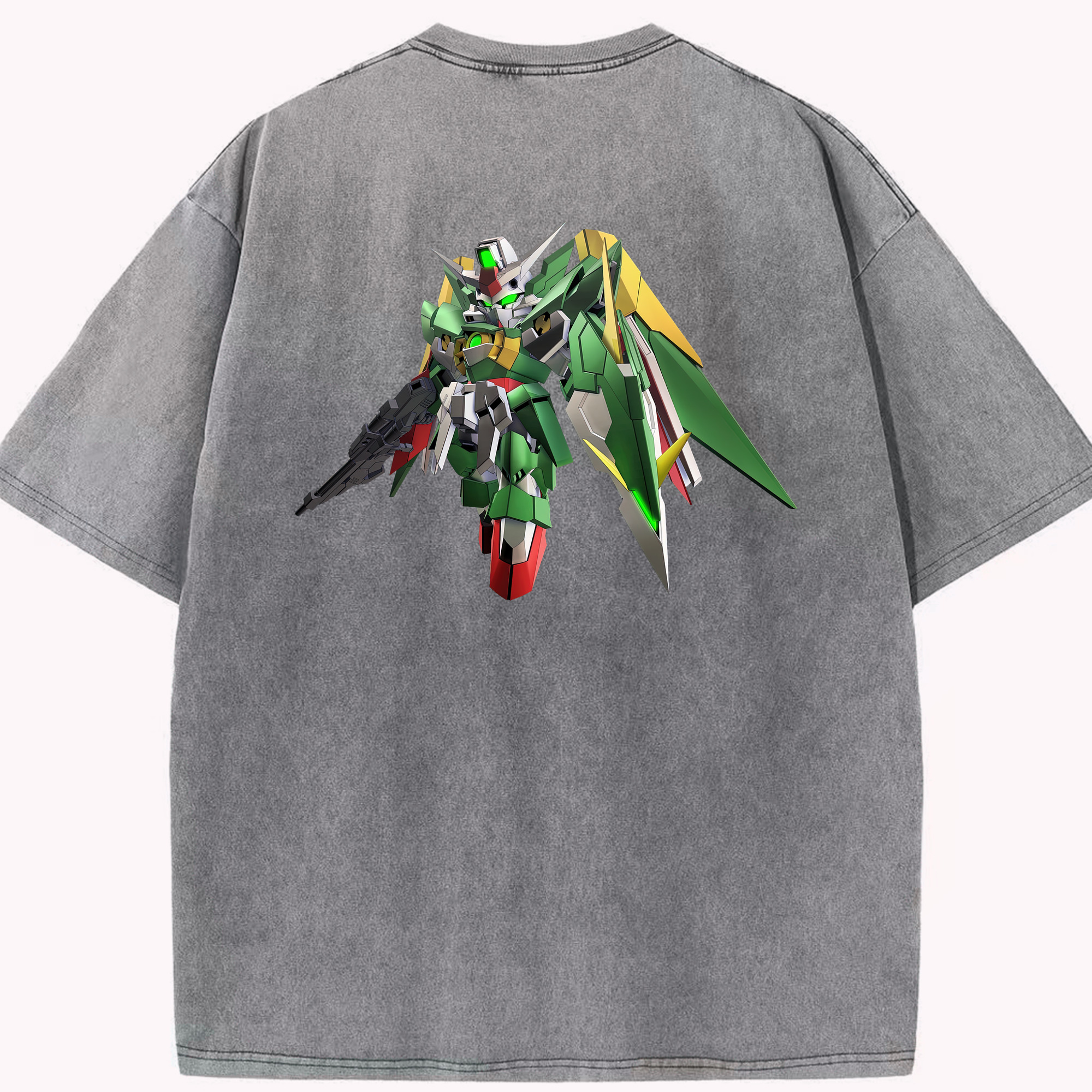 （画像用） 機動戦士ガンダム Mobile Suit Gundam 綿100% ヴィンテージ風 半袖Tシャツ（背面プリント）
