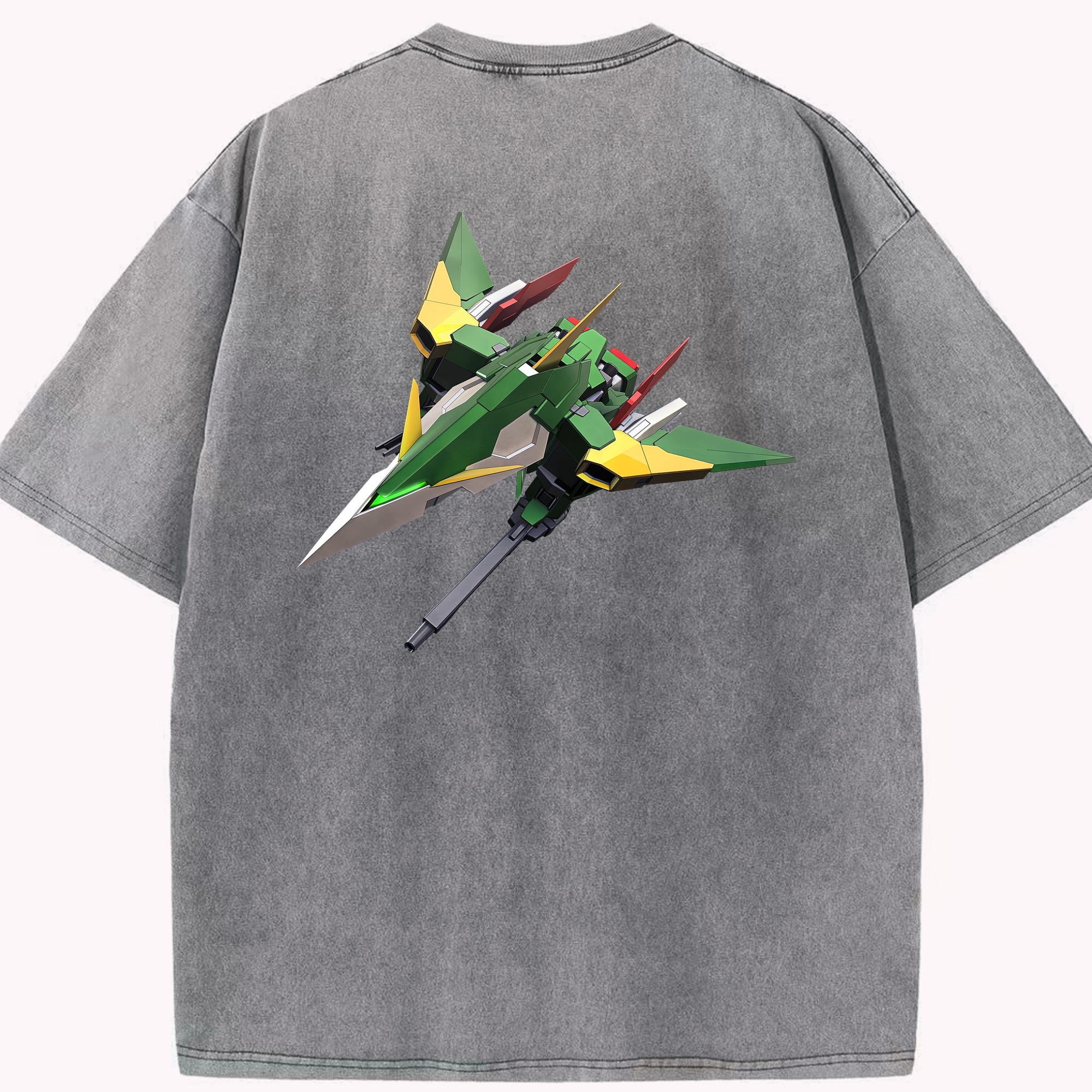 （画像用） 機動戦士ガンダム Mobile Suit Gundam 綿100% ヴィンテージ風 半袖Tシャツ（背面プリント）