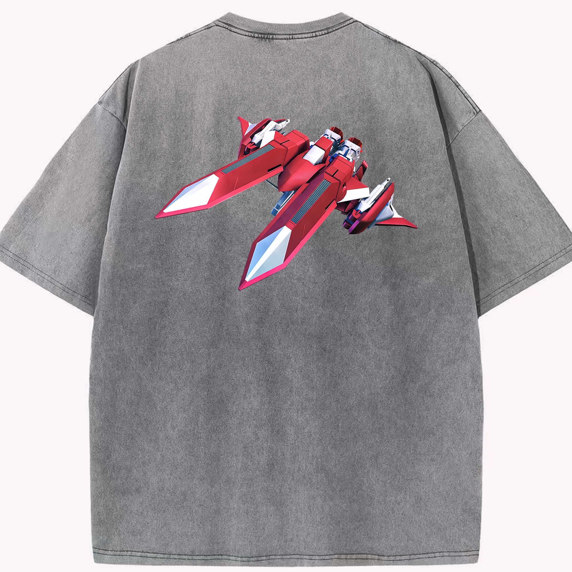 （画像用） 機動戦士ガンダム Mobile Suit Gundam 綿100% ヴィンテージ風 半袖Tシャツ（背面プリント）