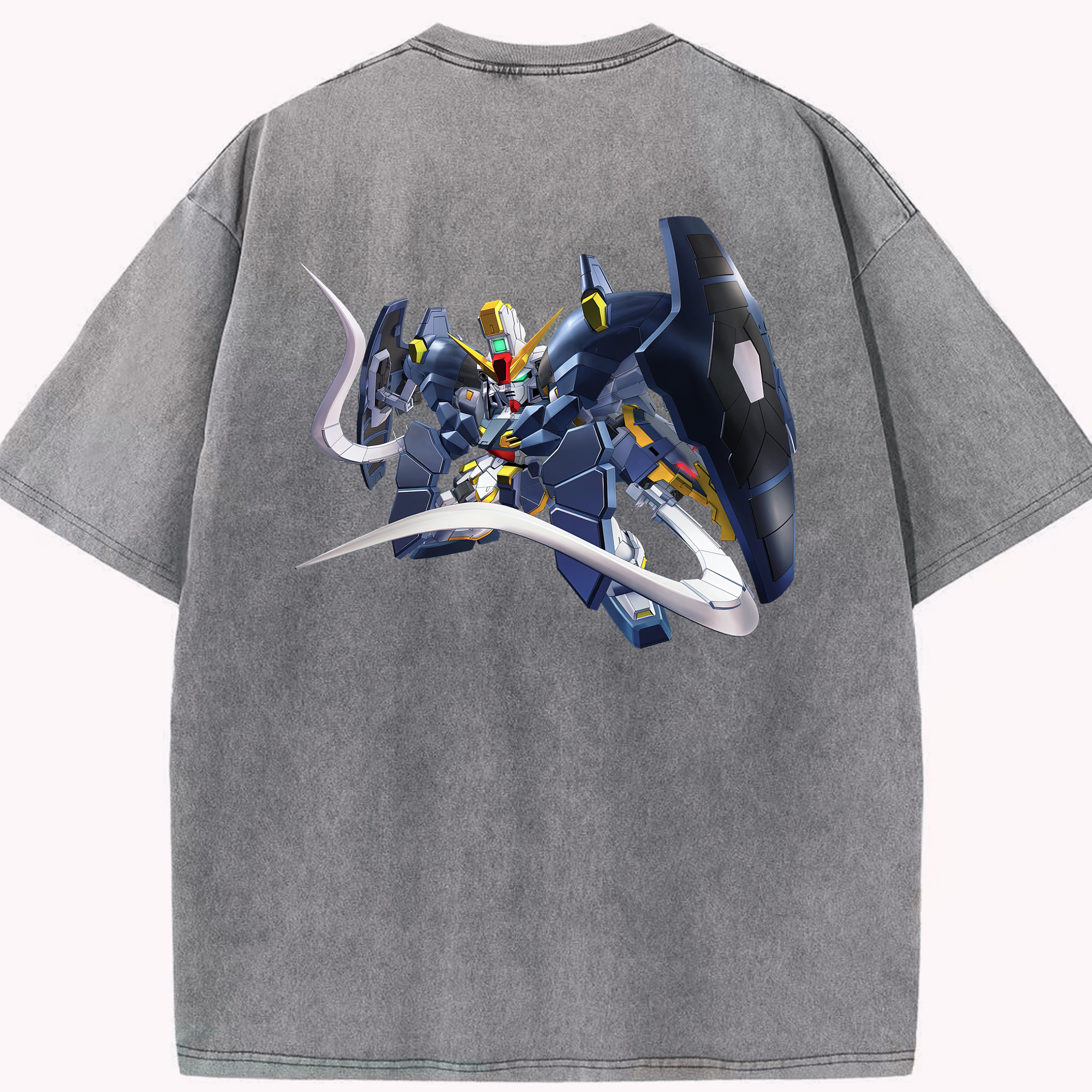 （画像用） 機動戦士ガンダム Mobile Suit Gundam 綿100% ヴィンテージ風 半袖Tシャツ（背面プリント）