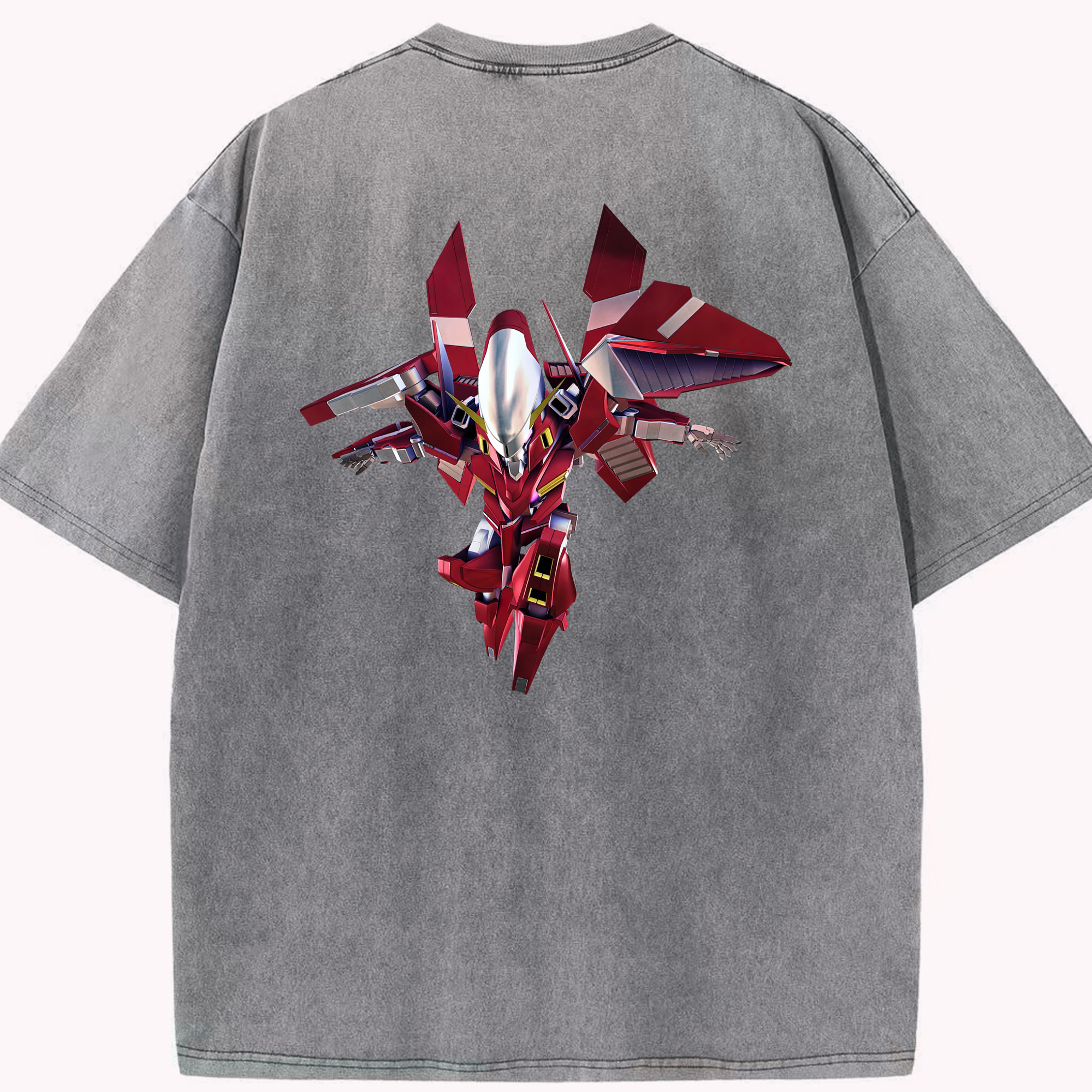 （画像用） 機動戦士ガンダム Mobile Suit Gundam 綿100% ヴィンテージ風 半袖Tシャツ（背面プリント）