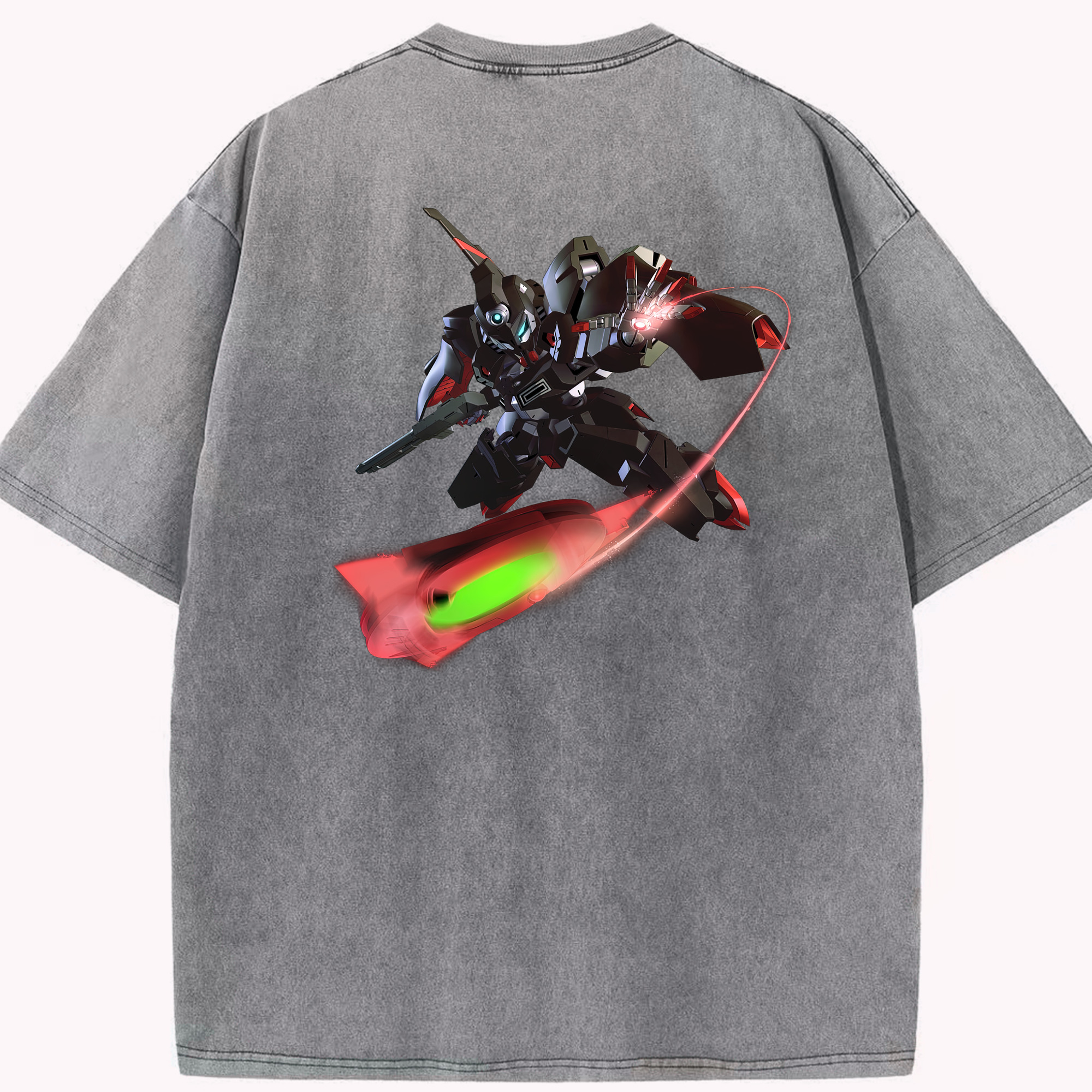 （画像用） 機動戦士ガンダム Mobile Suit Gundam 綿100% ヴィンテージ風 半袖Tシャツ（背面プリント）