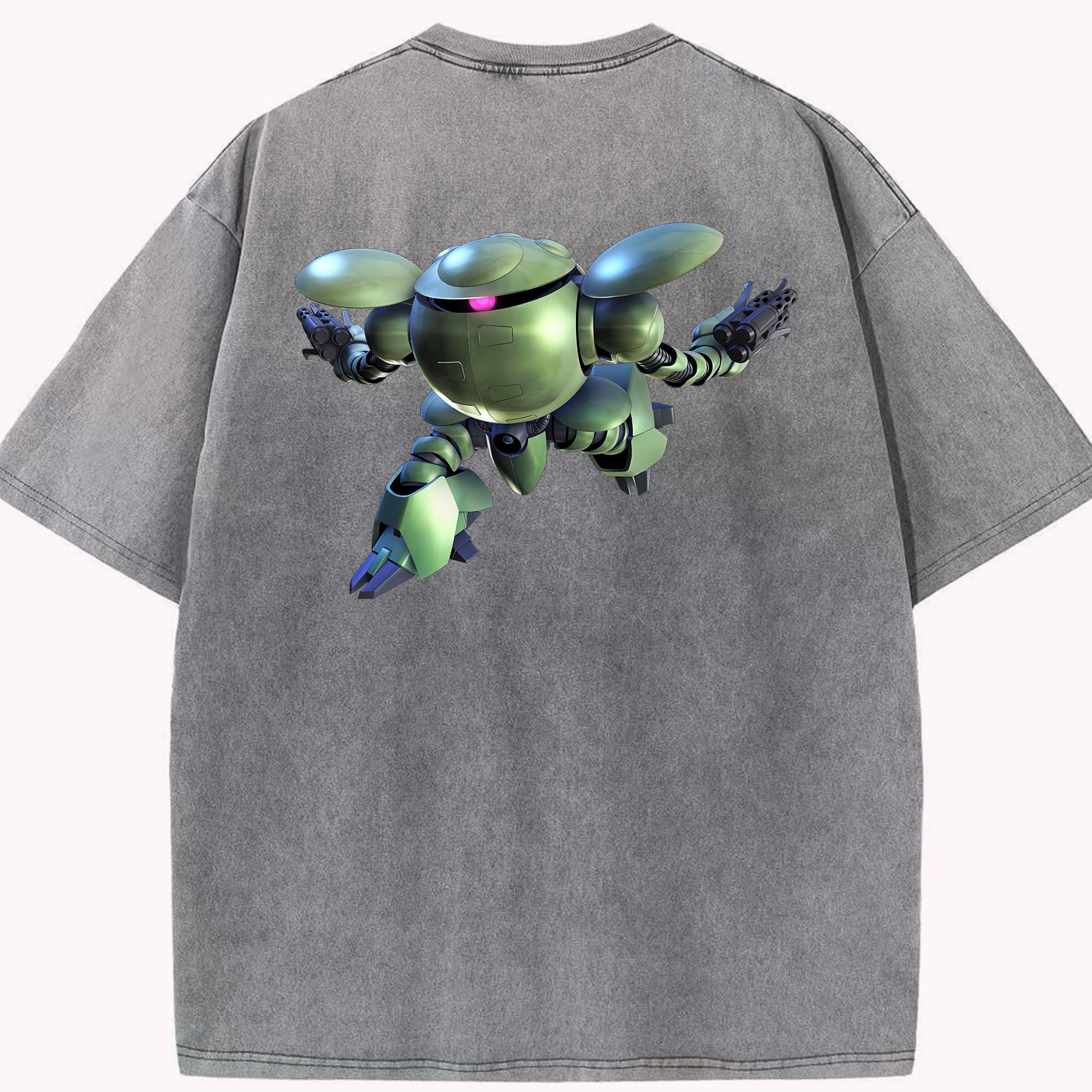 （画像用） 機動戦士ガンダム Mobile Suit Gundam 綿100% ヴィンテージ風 半袖Tシャツ（背面プリント）