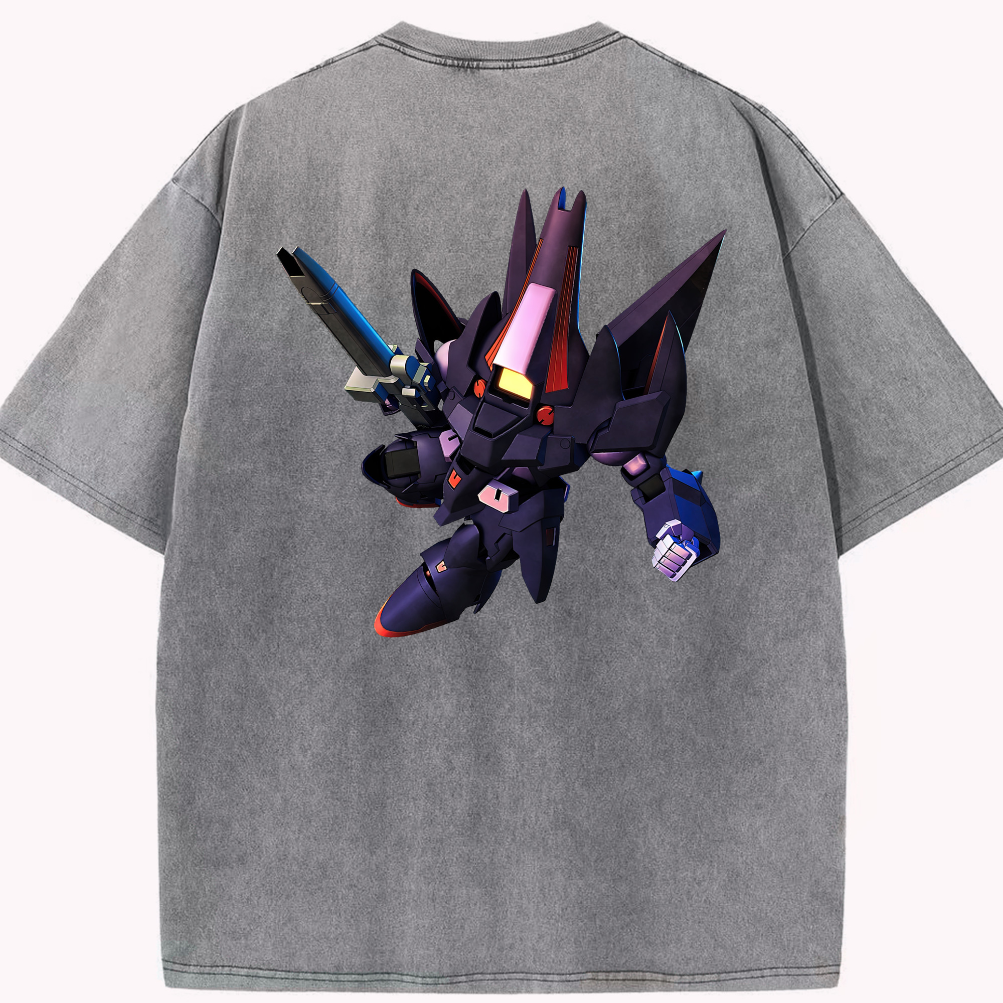 （画像用） 機動戦士ガンダム Mobile Suit Gundam 綿100% ヴィンテージ風 半袖Tシャツ（背面プリント）
