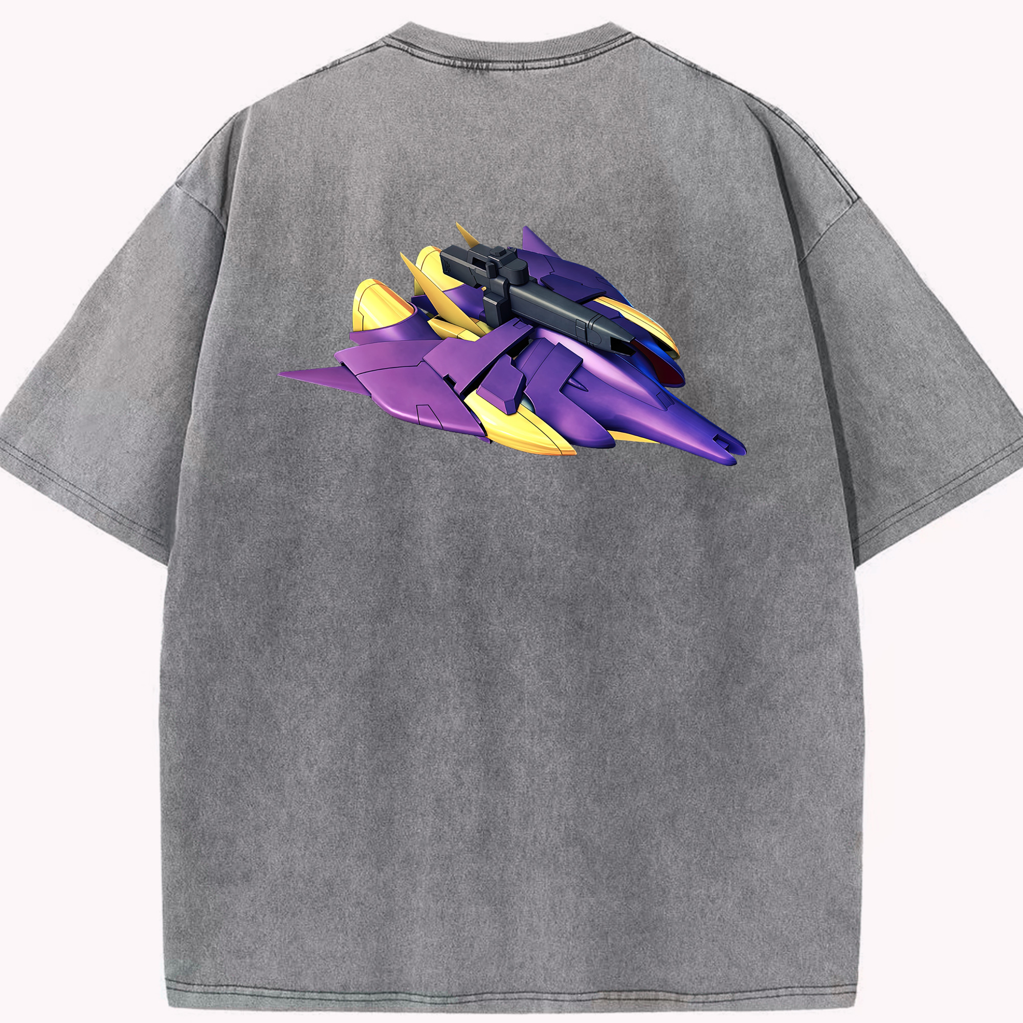 （画像用） 機動戦士ガンダム Mobile Suit Gundam 綿100% ヴィンテージ風 半袖Tシャツ（背面プリント）