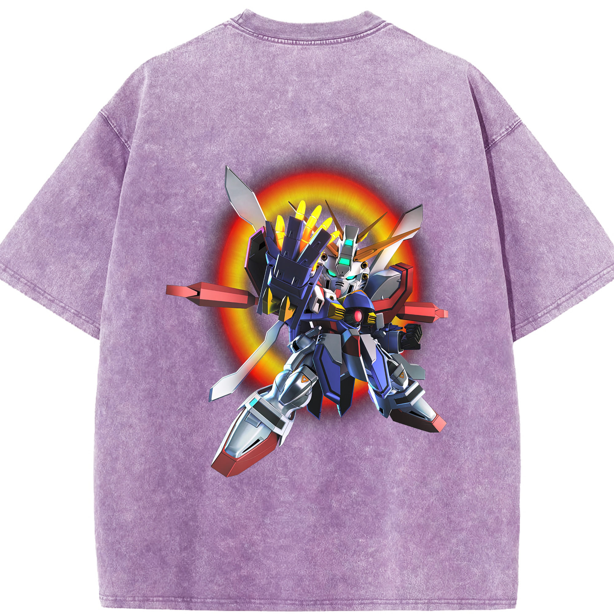 （画像用） 機動戦士ガンダム Mobile Suit Gundam 綿100% ヴィンテージ風 半袖Tシャツ（背面プリント）