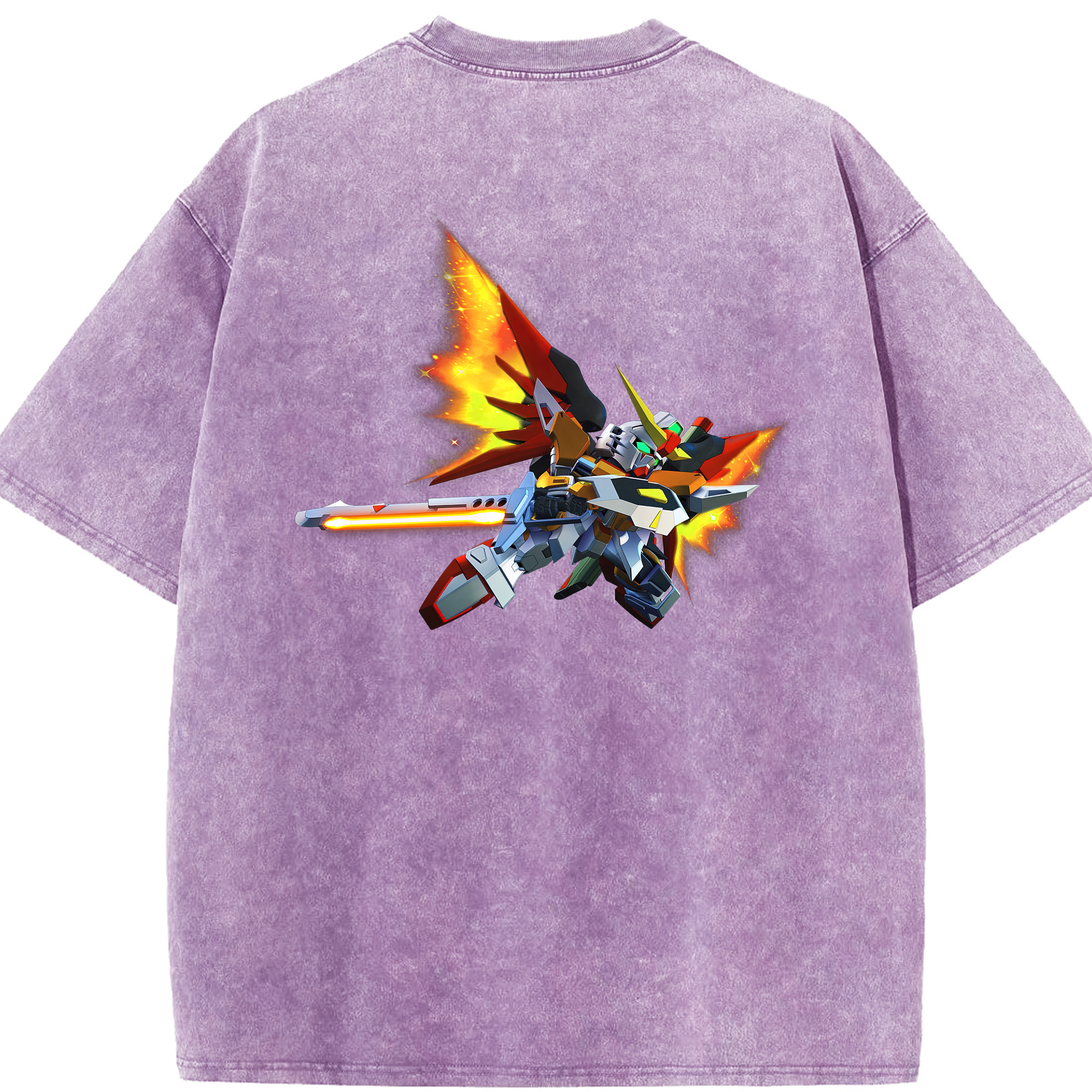 （画像用） 機動戦士ガンダム Mobile Suit Gundam 綿100% ヴィンテージ風 半袖Tシャツ（背面プリント）