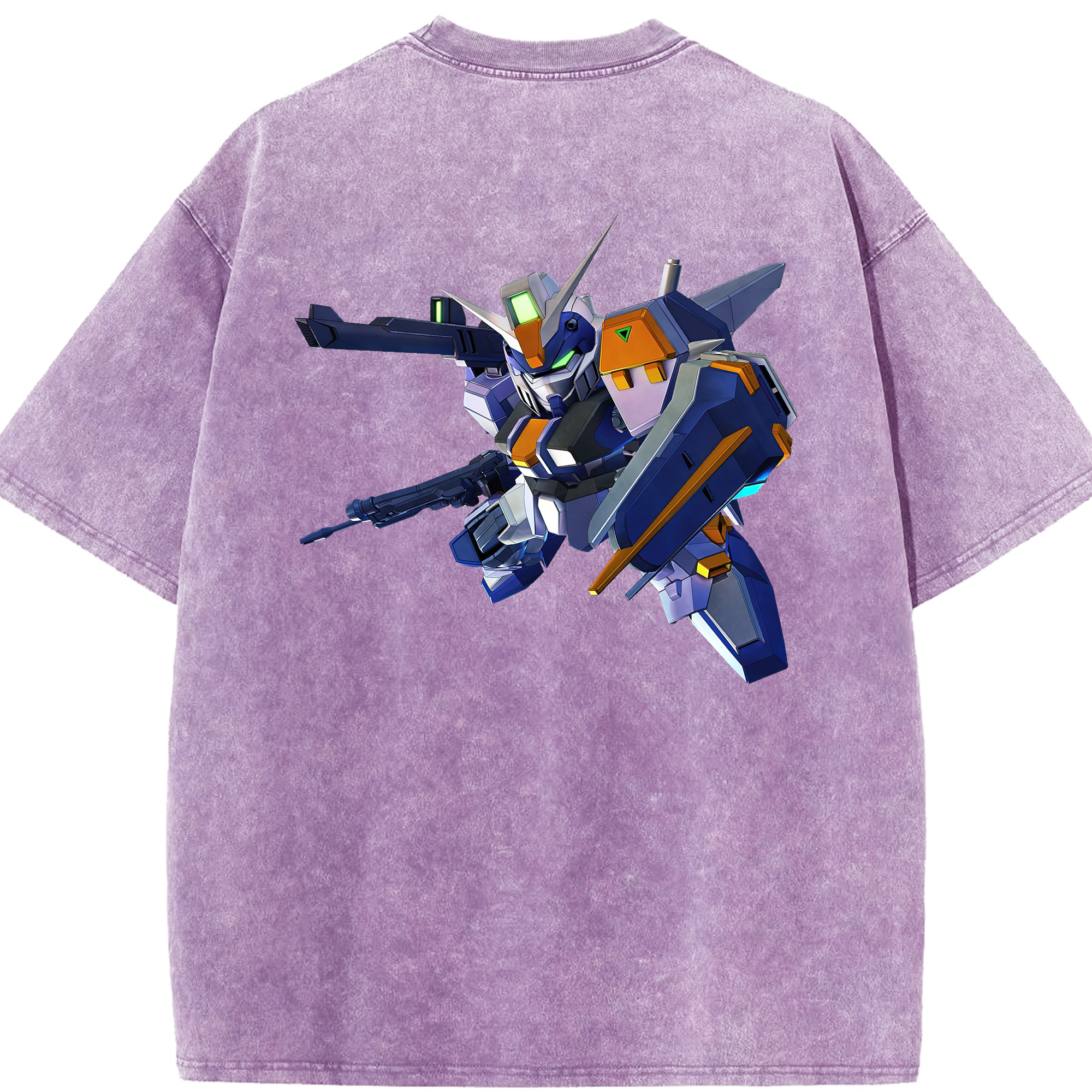 （画像用） 機動戦士ガンダム Mobile Suit Gundam 綿100% ヴィンテージ風 半袖Tシャツ（背面プリント）