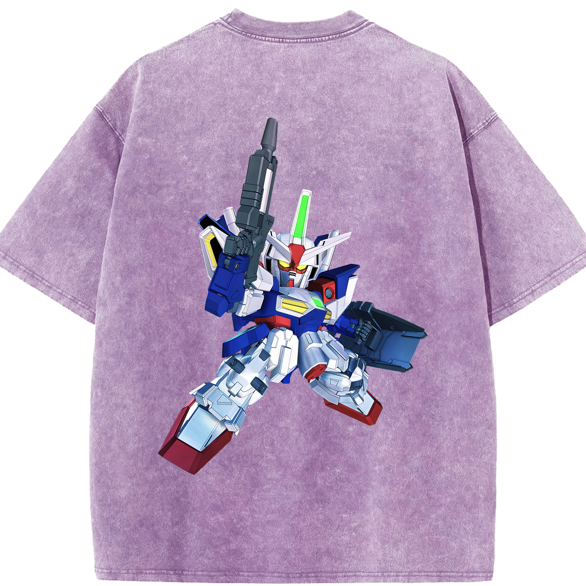 （画像用） 機動戦士ガンダム Mobile Suit Gundam 綿100% ヴィンテージ風 半袖Tシャツ（背面プリント）