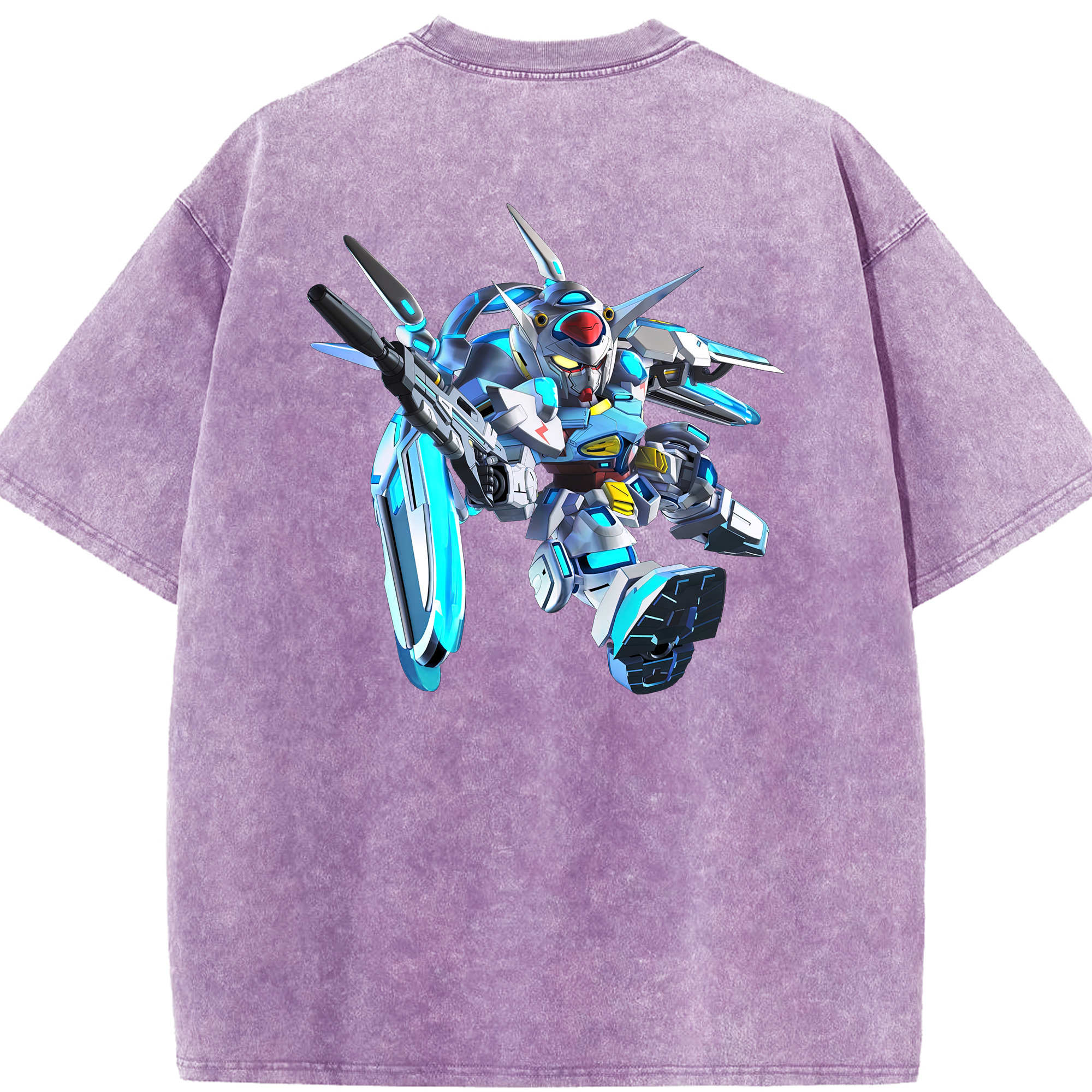 （画像用） 機動戦士ガンダム Mobile Suit Gundam 綿100% ヴィンテージ風 半袖Tシャツ（背面プリント）