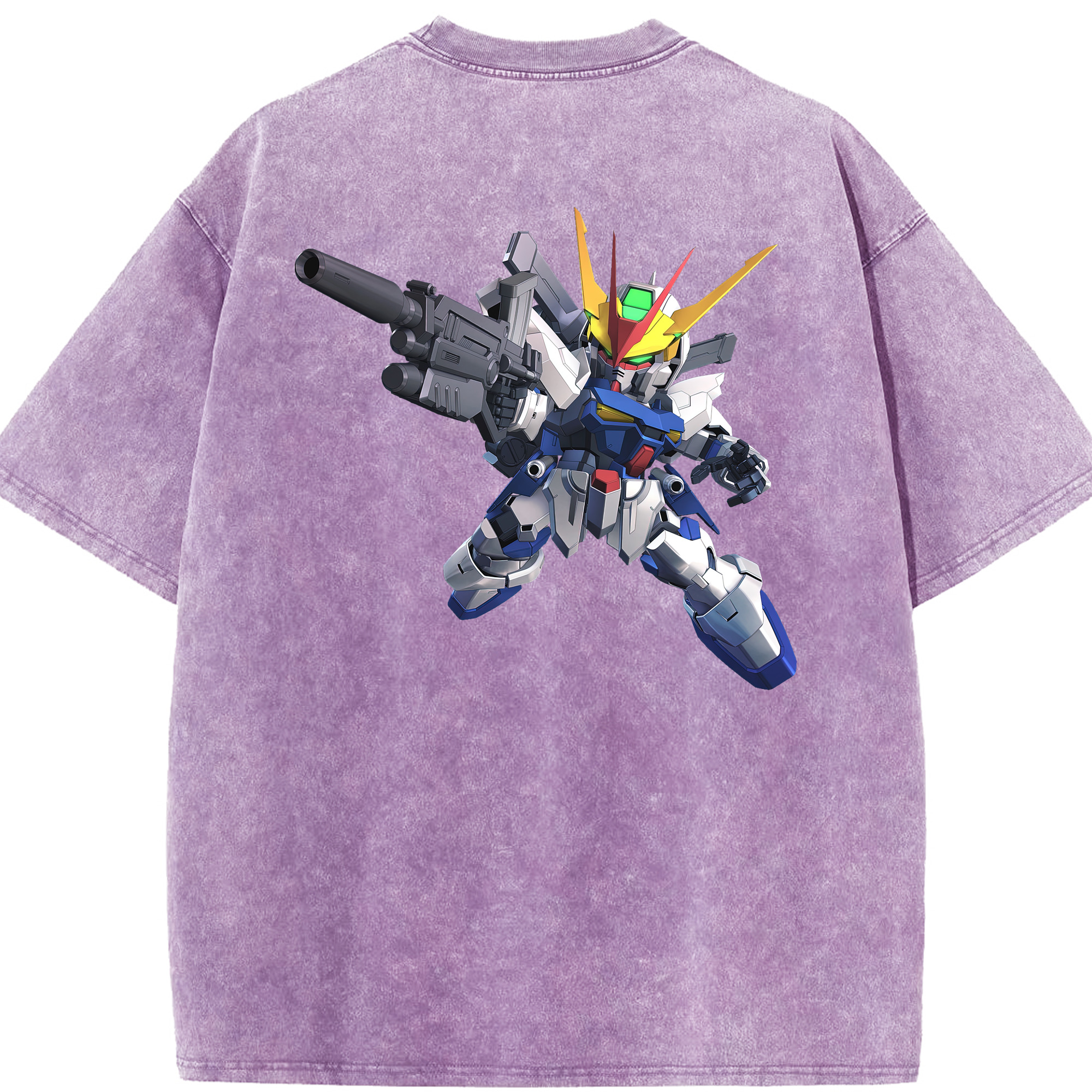 （画像用） 機動戦士ガンダム Mobile Suit Gundam 綿100% ヴィンテージ風 半袖Tシャツ（背面プリント）