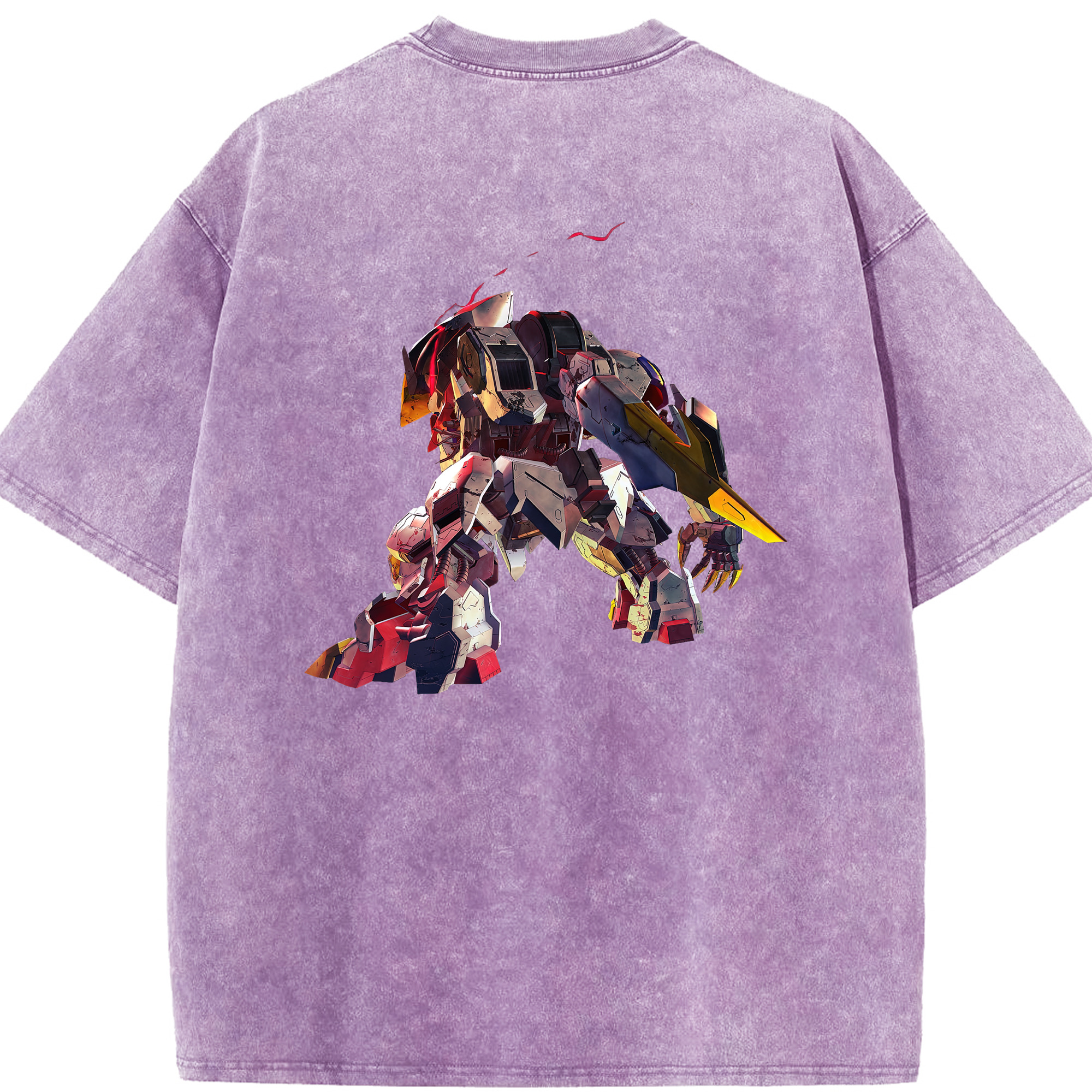 （画像用） 機動戦士ガンダム Mobile Suit Gundam 綿100% ヴィンテージ風 半袖Tシャツ（背面プリント）