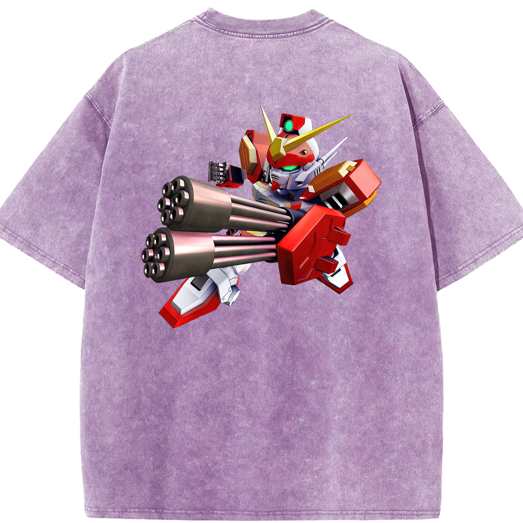 （画像用） 機動戦士ガンダム Mobile Suit Gundam 綿100% ヴィンテージ風 半袖Tシャツ（背面プリント）