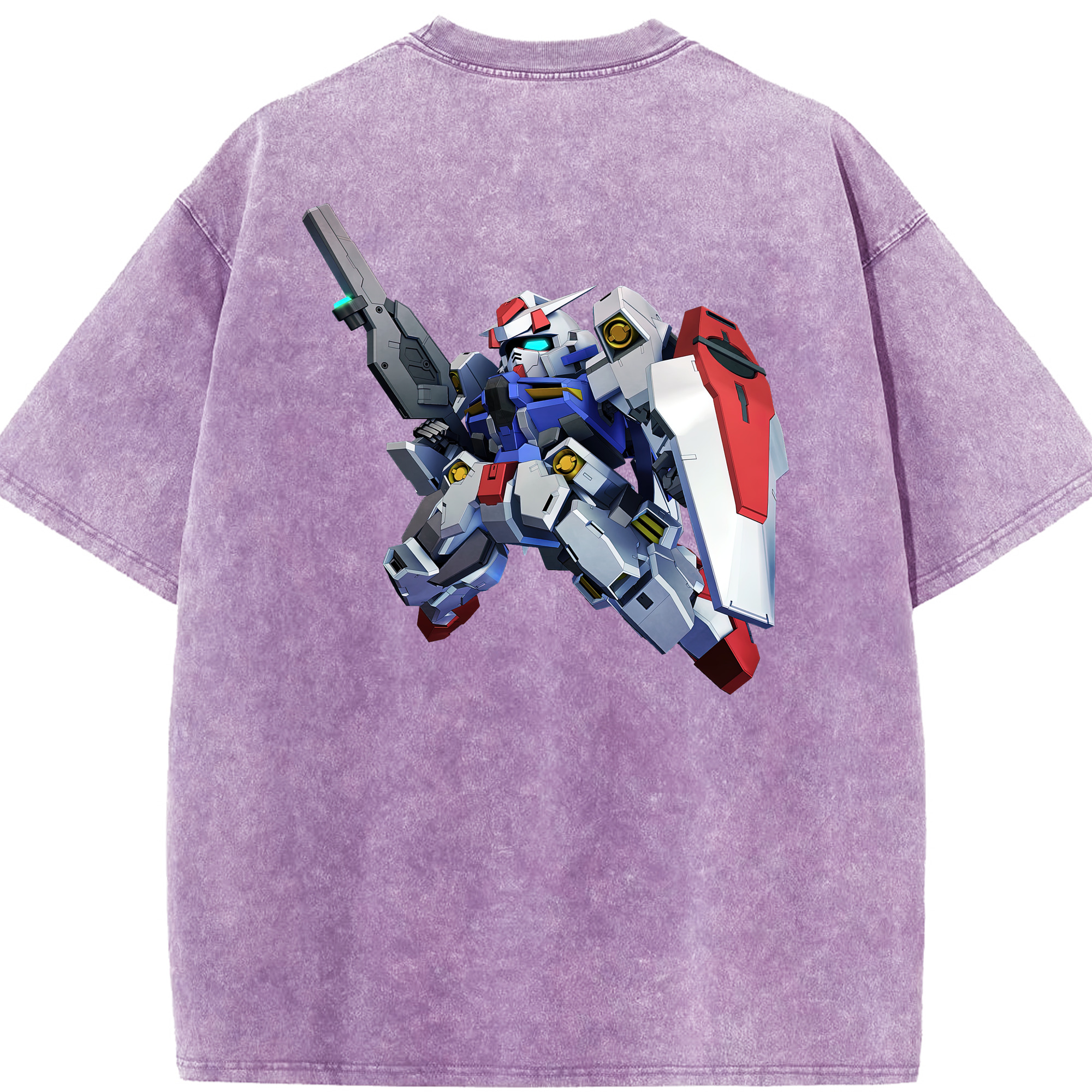 （画像用） 機動戦士ガンダム Mobile Suit Gundam 綿100% ヴィンテージ風 半袖Tシャツ（背面プリント）