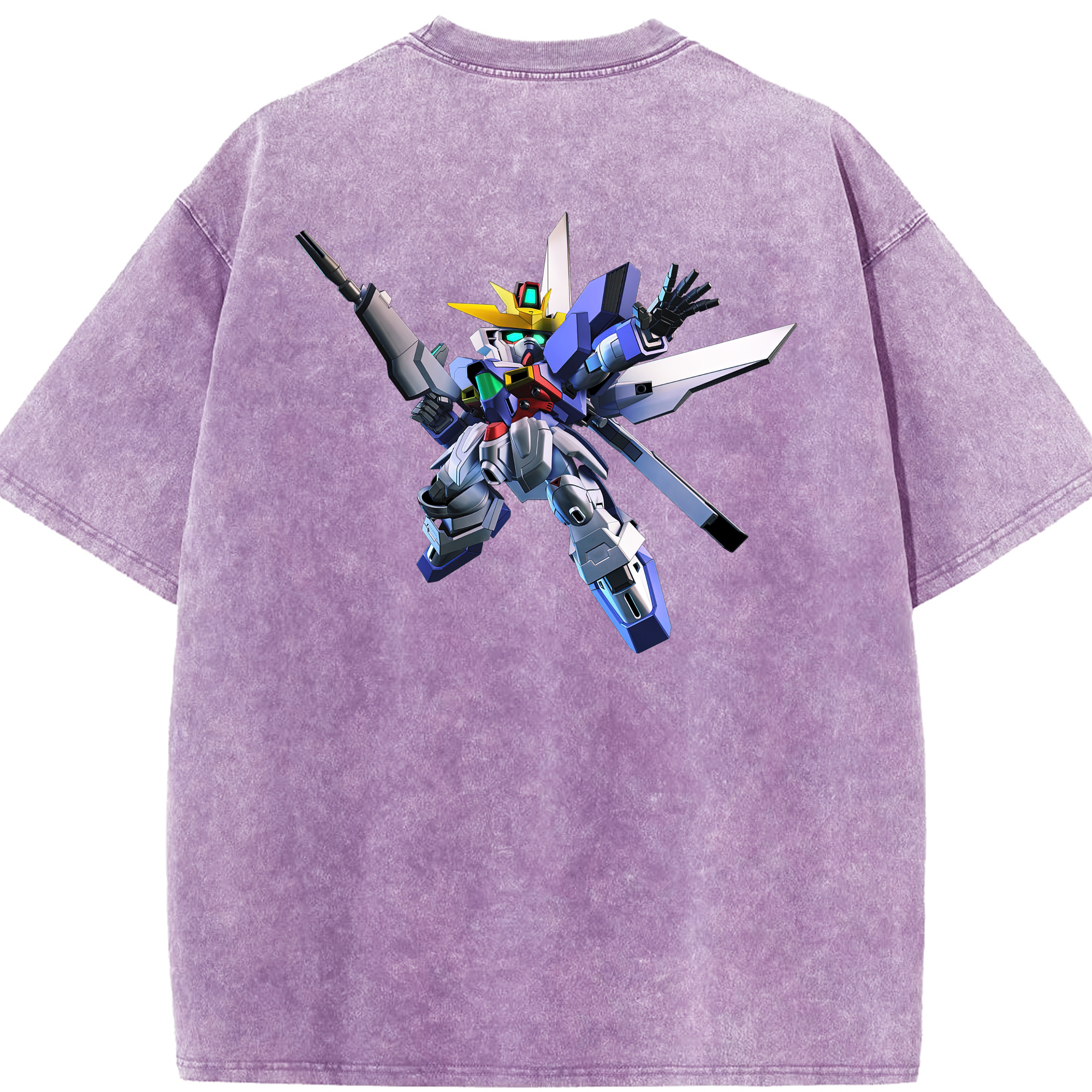 （画像用） 機動戦士ガンダム Mobile Suit Gundam 綿100% ヴィンテージ風 半袖Tシャツ（背面プリント）