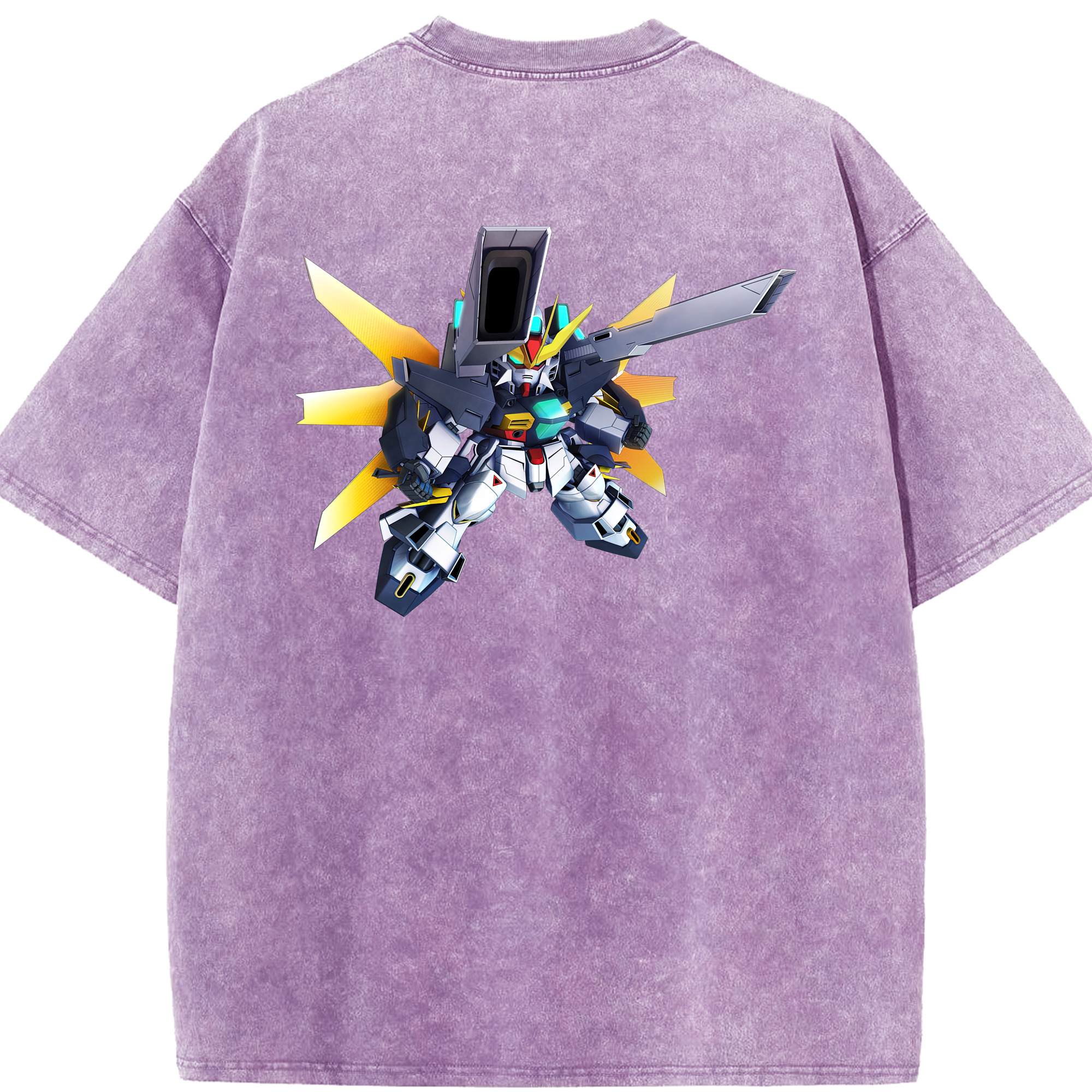 （画像用） 機動戦士ガンダム Mobile Suit Gundam 綿100% ヴィンテージ風 半袖Tシャツ（背面プリント）