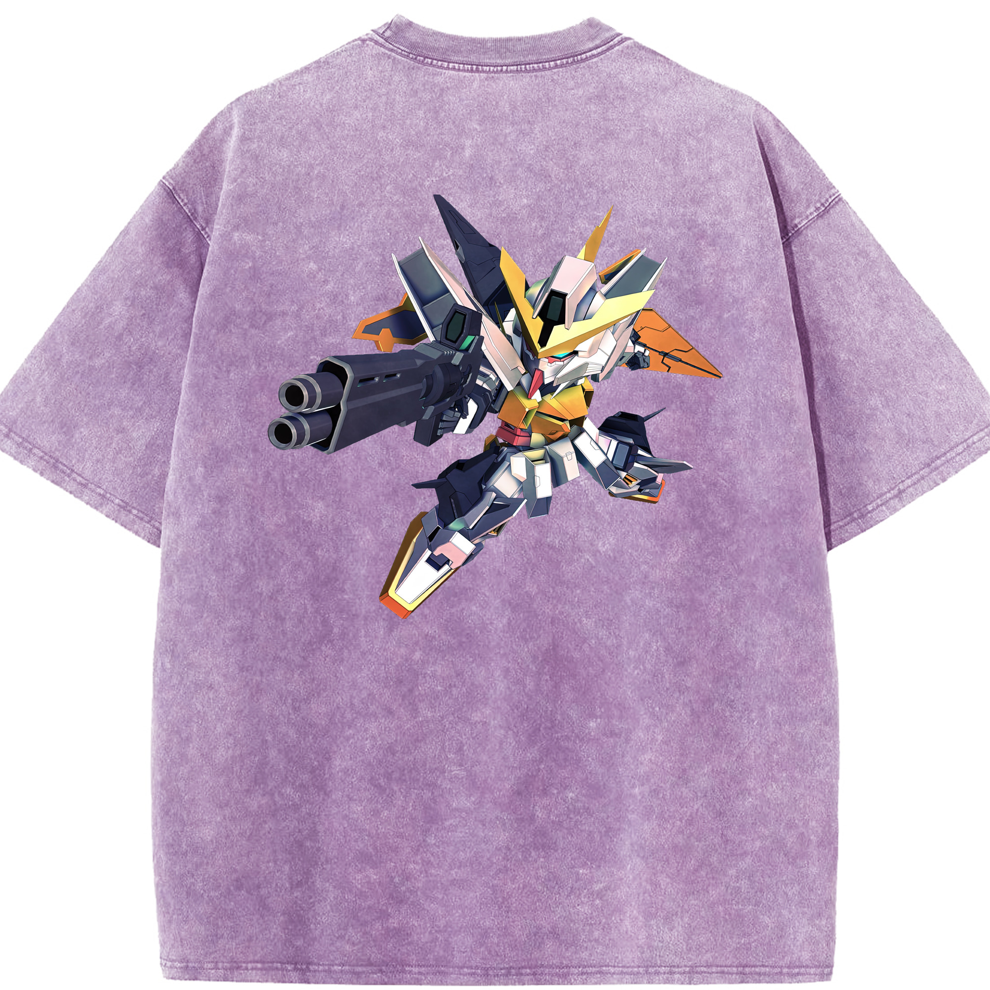 （画像用） 機動戦士ガンダム Mobile Suit Gundam 綿100% ヴィンテージ風 半袖Tシャツ（背面プリント）