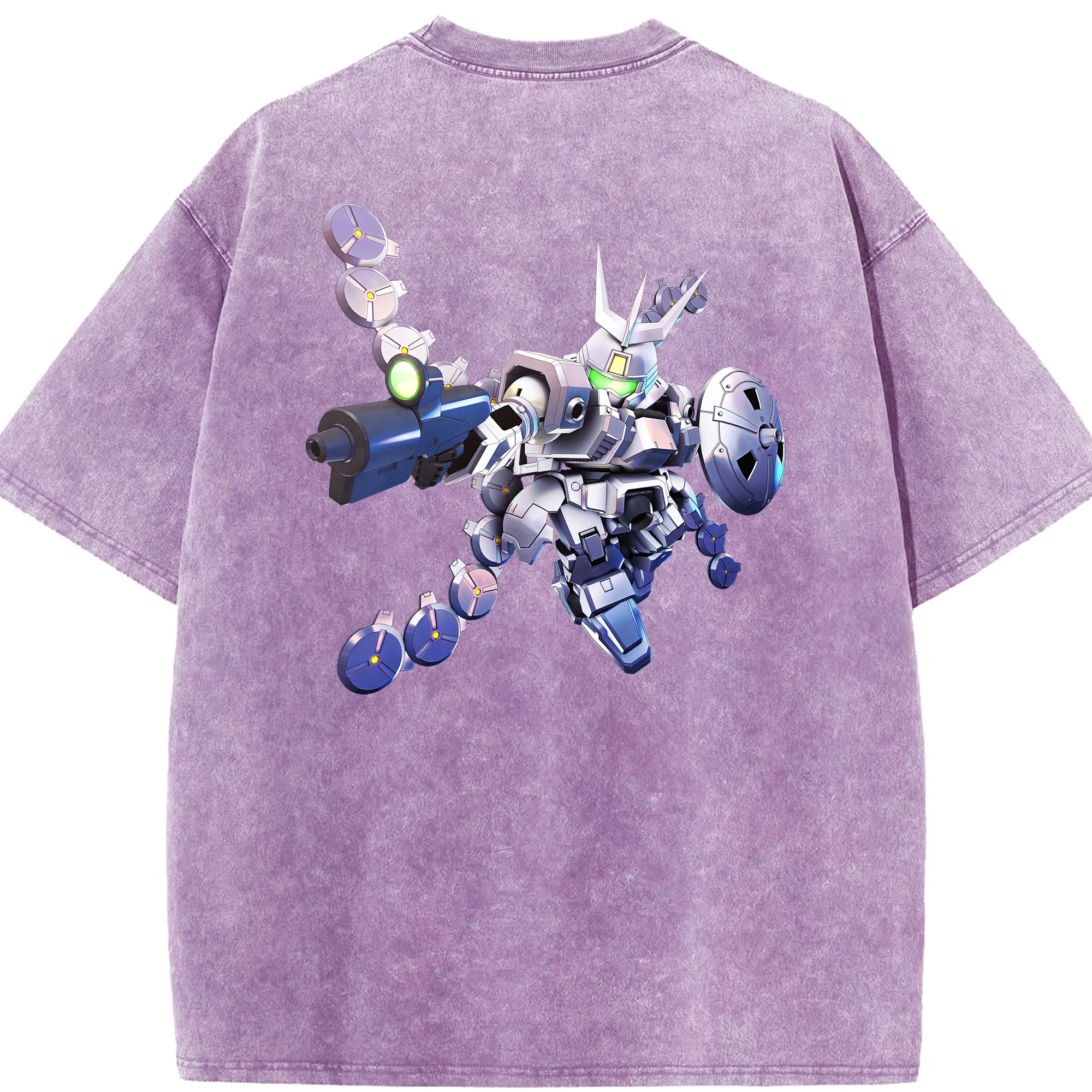 （画像用） 機動戦士ガンダム Mobile Suit Gundam 綿100% ヴィンテージ風 半袖Tシャツ（背面プリント）