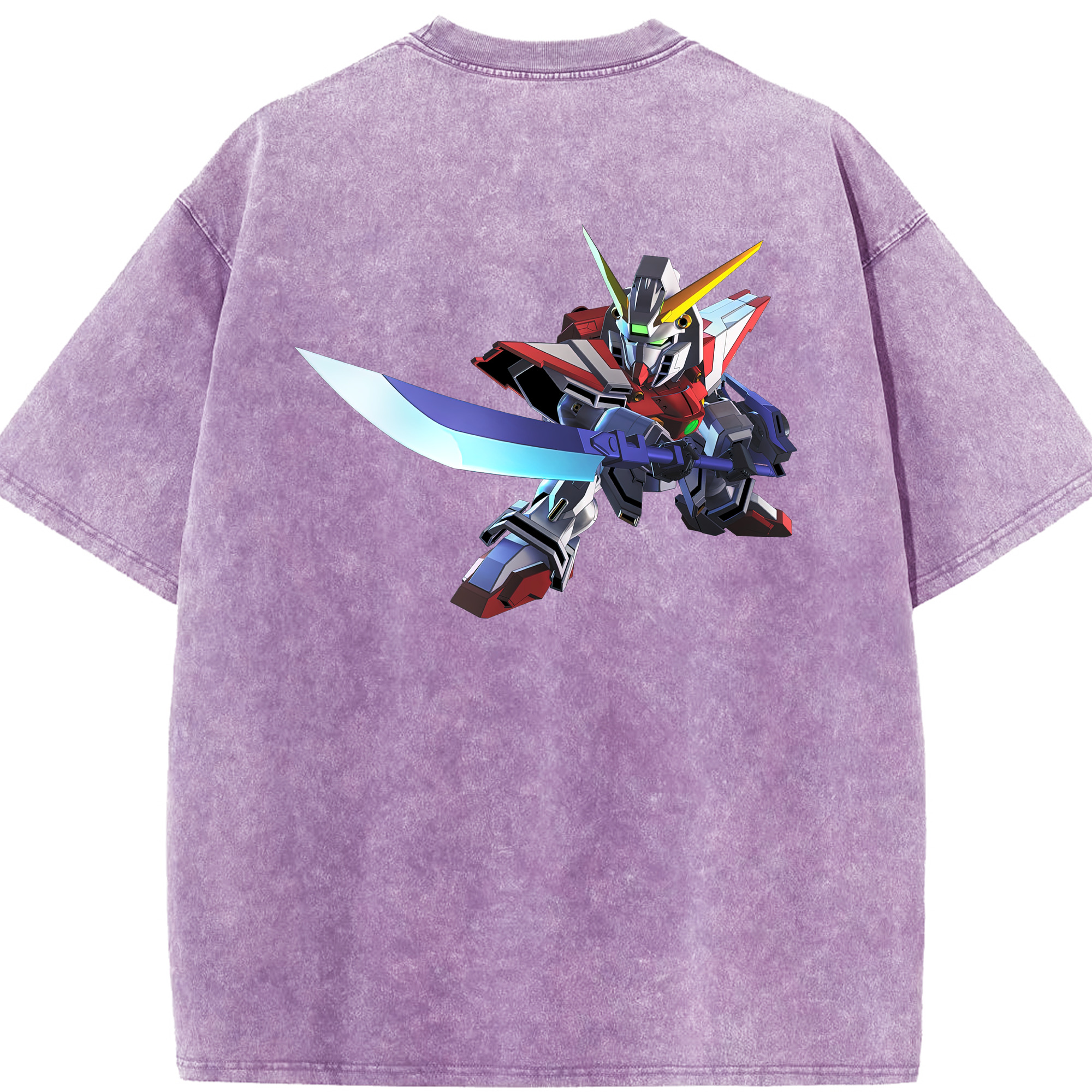 （画像用） 機動戦士ガンダム Mobile Suit Gundam 綿100% ヴィンテージ風 半袖Tシャツ（背面プリント）