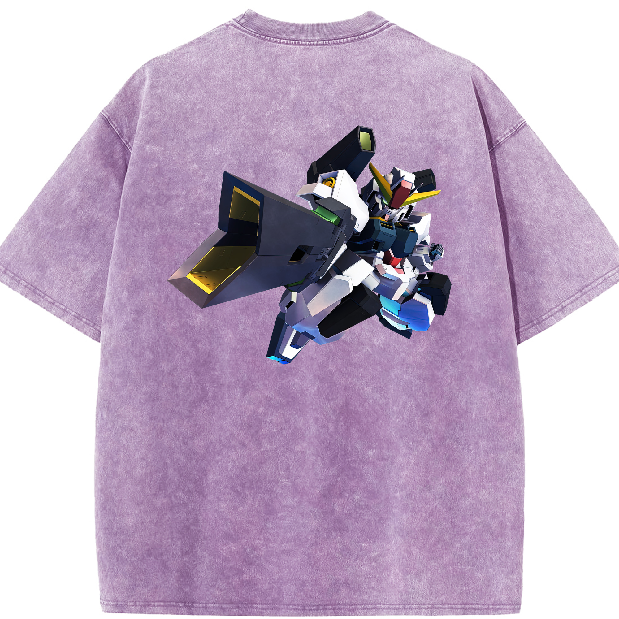 （画像用） 機動戦士ガンダム Mobile Suit Gundam 綿100% ヴィンテージ風 半袖Tシャツ（背面プリント）