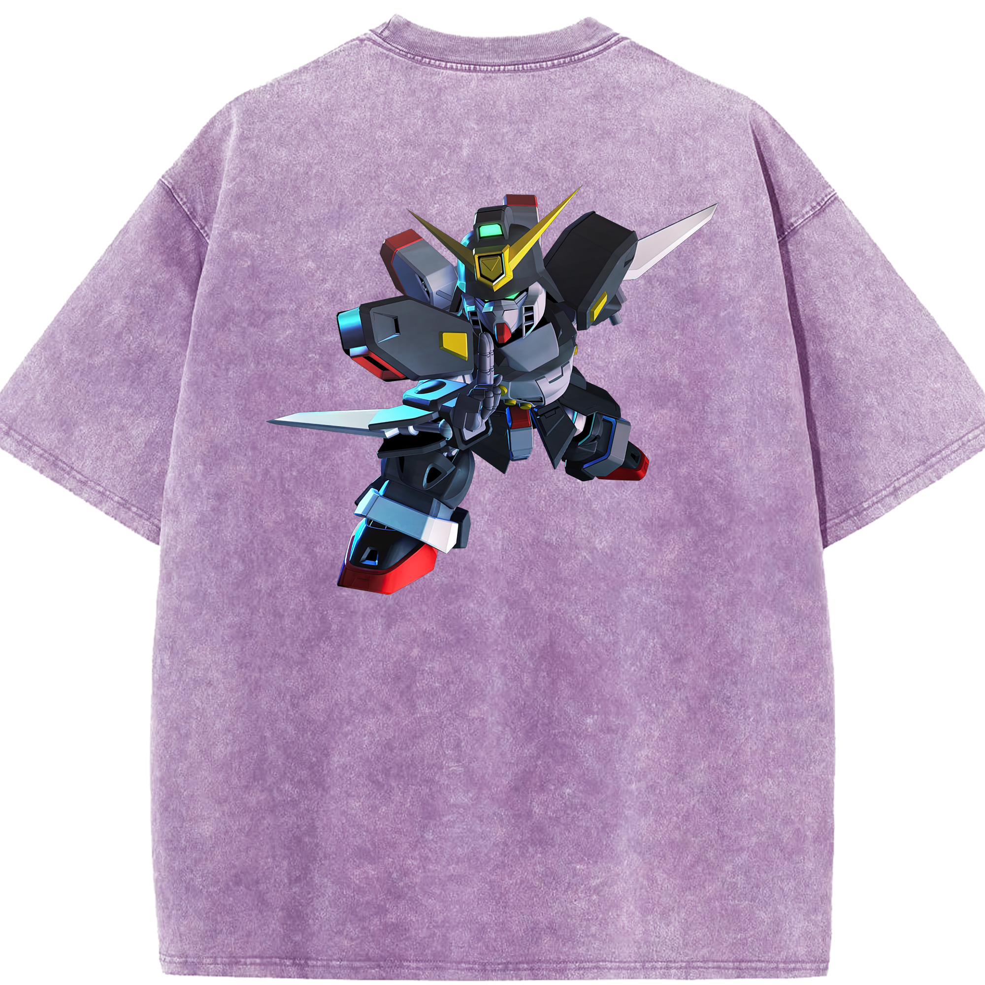 （画像用） 機動戦士ガンダム Mobile Suit Gundam 綿100% ヴィンテージ風 半袖Tシャツ（背面プリント）