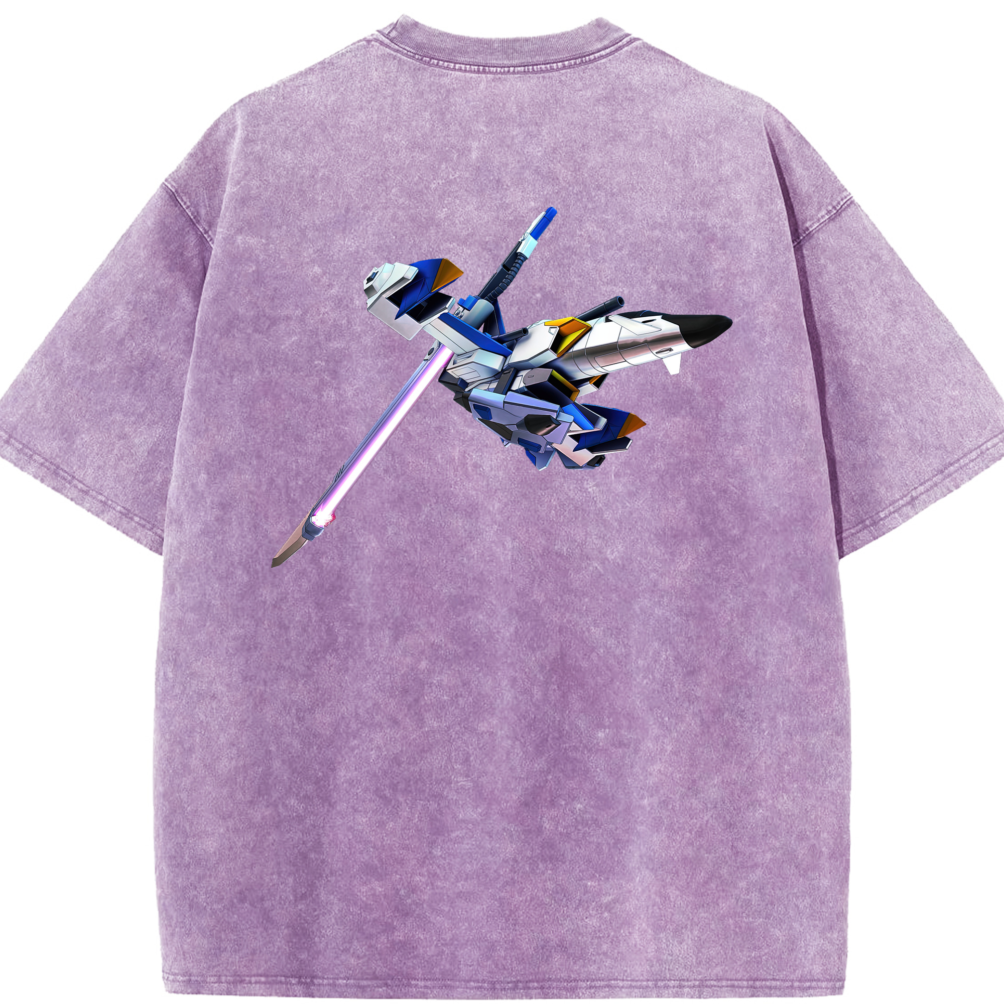 （画像用） 機動戦士ガンダム Mobile Suit Gundam 綿100% ヴィンテージ風 半袖Tシャツ（背面プリント）