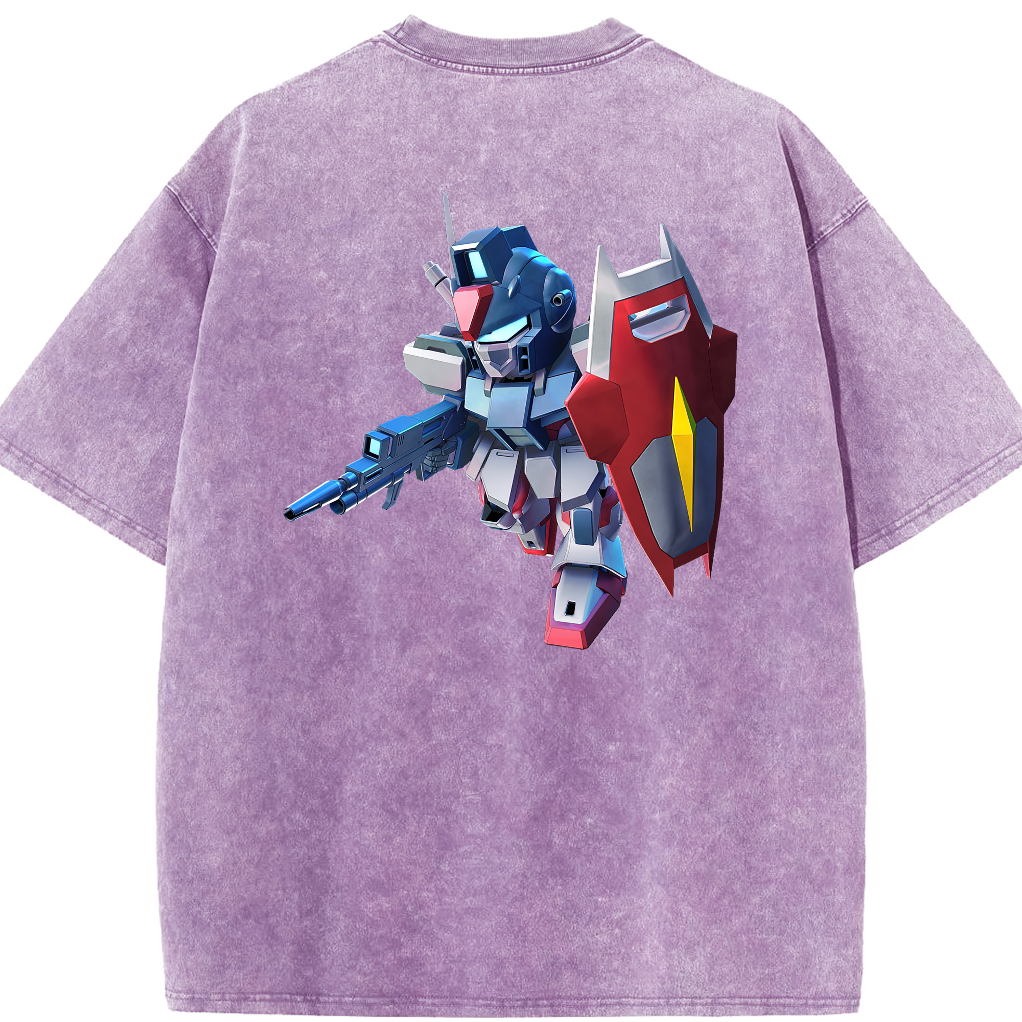 （画像用） 機動戦士ガンダム Mobile Suit Gundam 綿100% ヴィンテージ風 半袖Tシャツ（背面プリント）