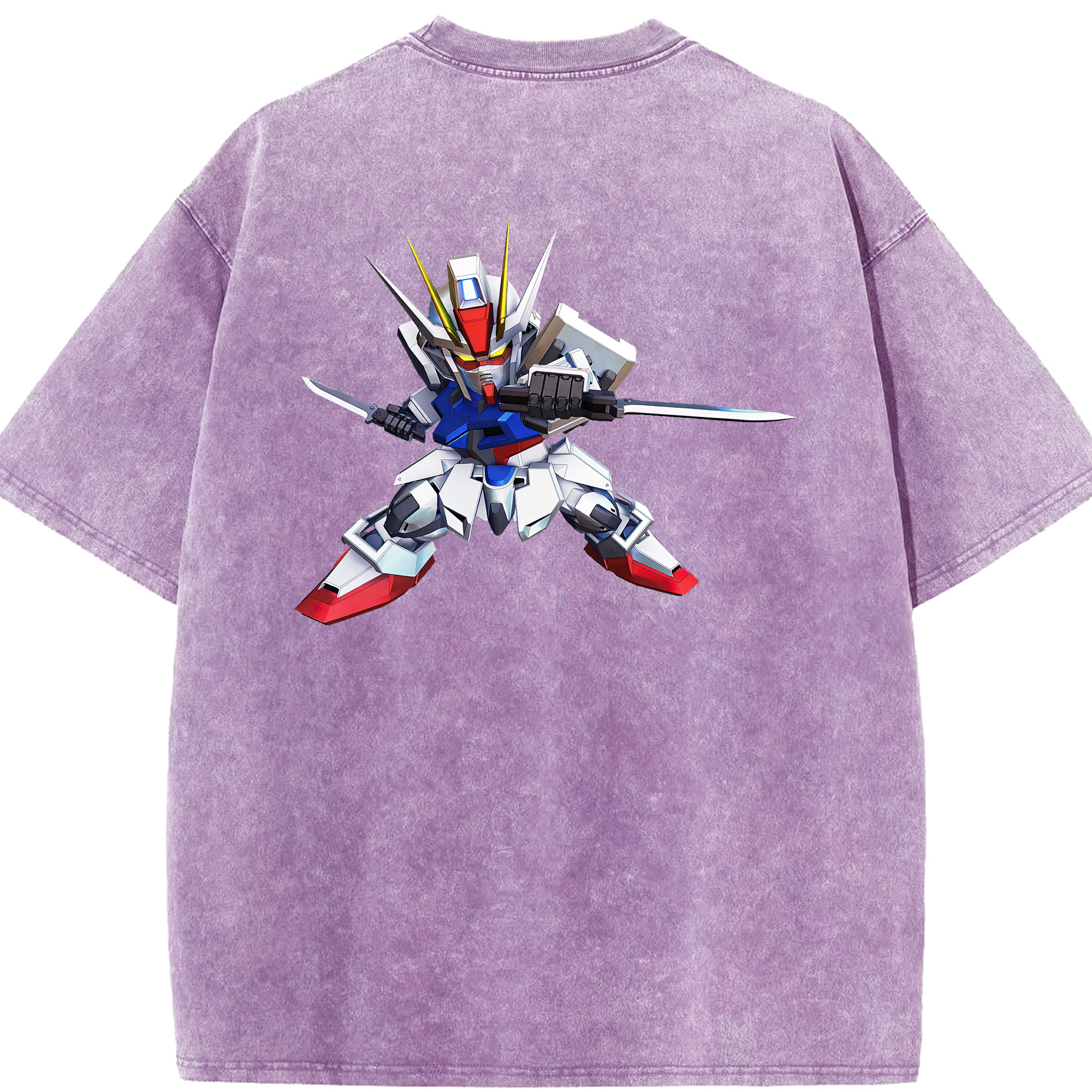 （画像用） 機動戦士ガンダム Mobile Suit Gundam 綿100% ヴィンテージ風 半袖Tシャツ（背面プリント）