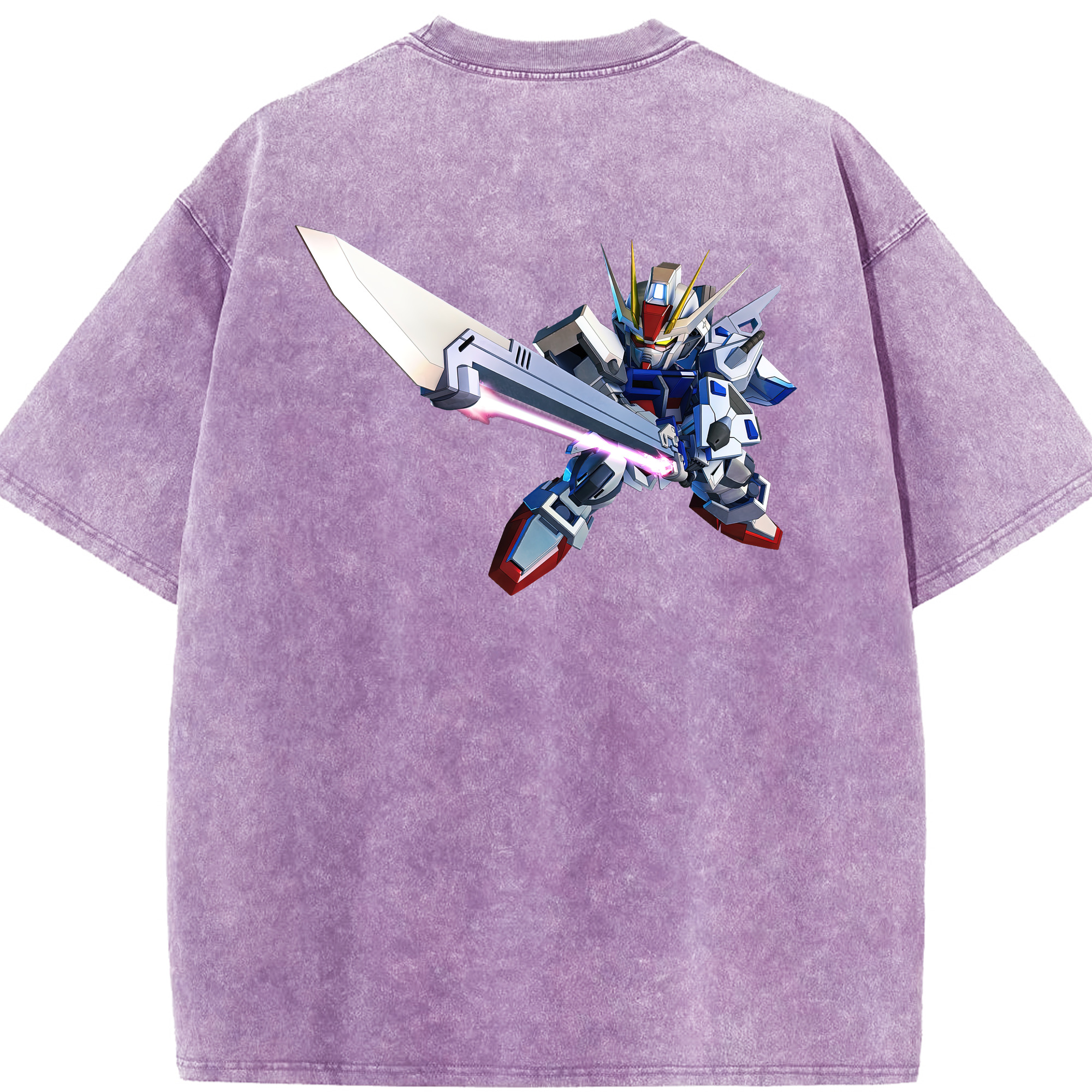 （画像用） 機動戦士ガンダム Mobile Suit Gundam 綿100% ヴィンテージ風 半袖Tシャツ（背面プリント）