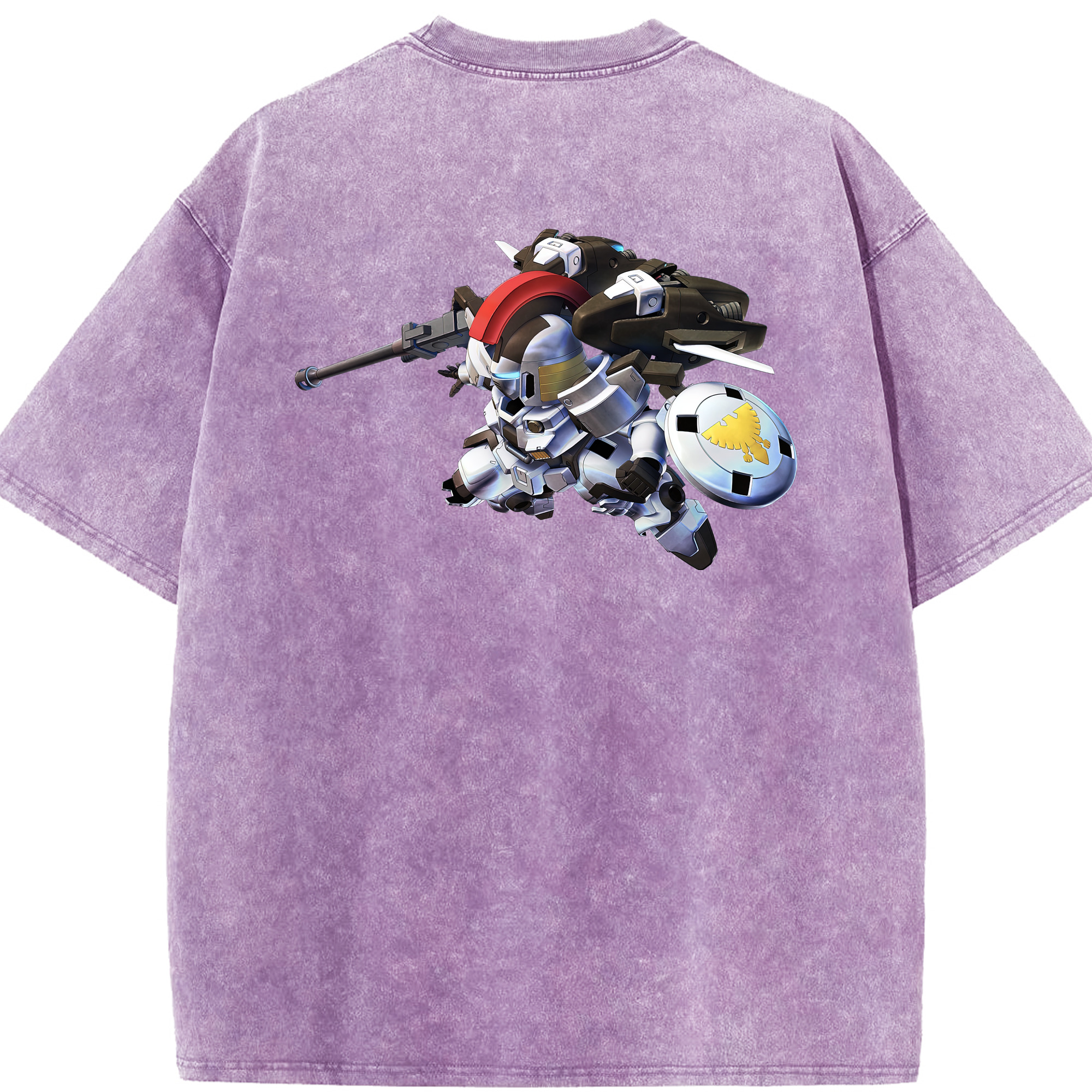 （画像用） 機動戦士ガンダム Mobile Suit Gundam 綿100% ヴィンテージ風 半袖Tシャツ（背面プリント）