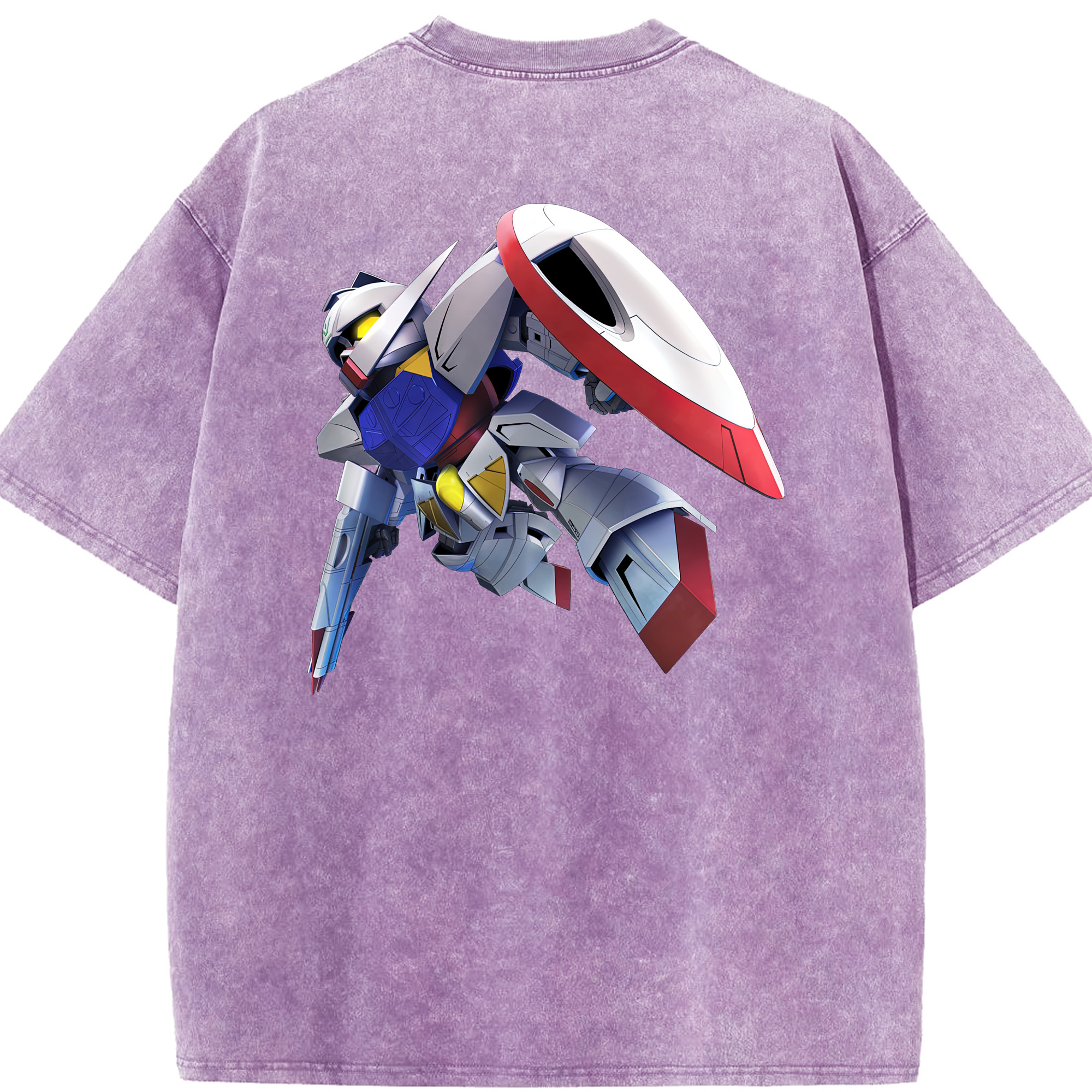 （画像用） 機動戦士ガンダム Mobile Suit Gundam 綿100% ヴィンテージ風 半袖Tシャツ（背面プリント）