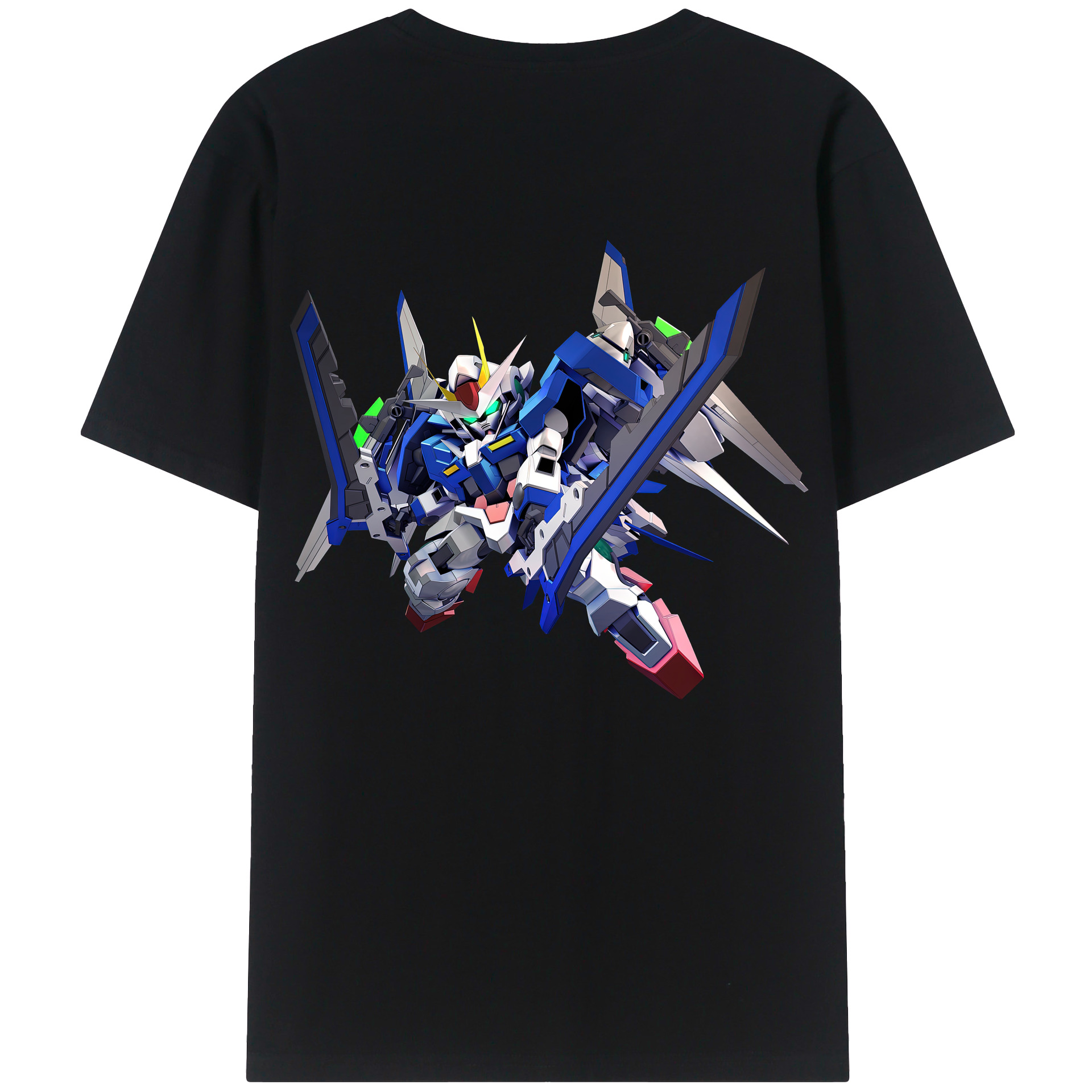 （画像用） 機動戦士ガンダム Mobile Suit Gundam 綿100％ メンズ半袖Tシャツ（バックプリント） 通気性