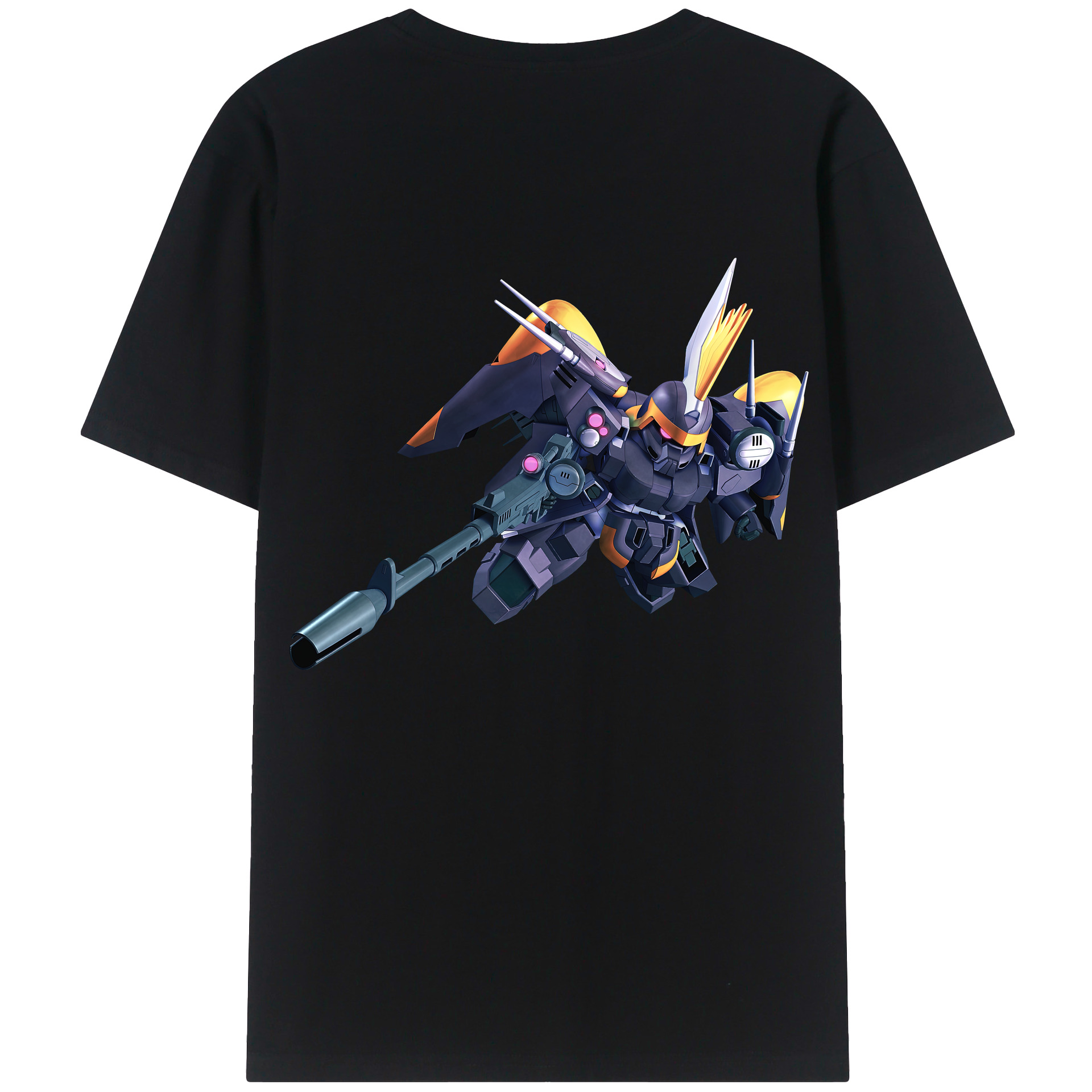 （画像用） 機動戦士ガンダム Mobile Suit Gundam 綿100％ メンズ半袖Tシャツ（バックプリント） 通気性