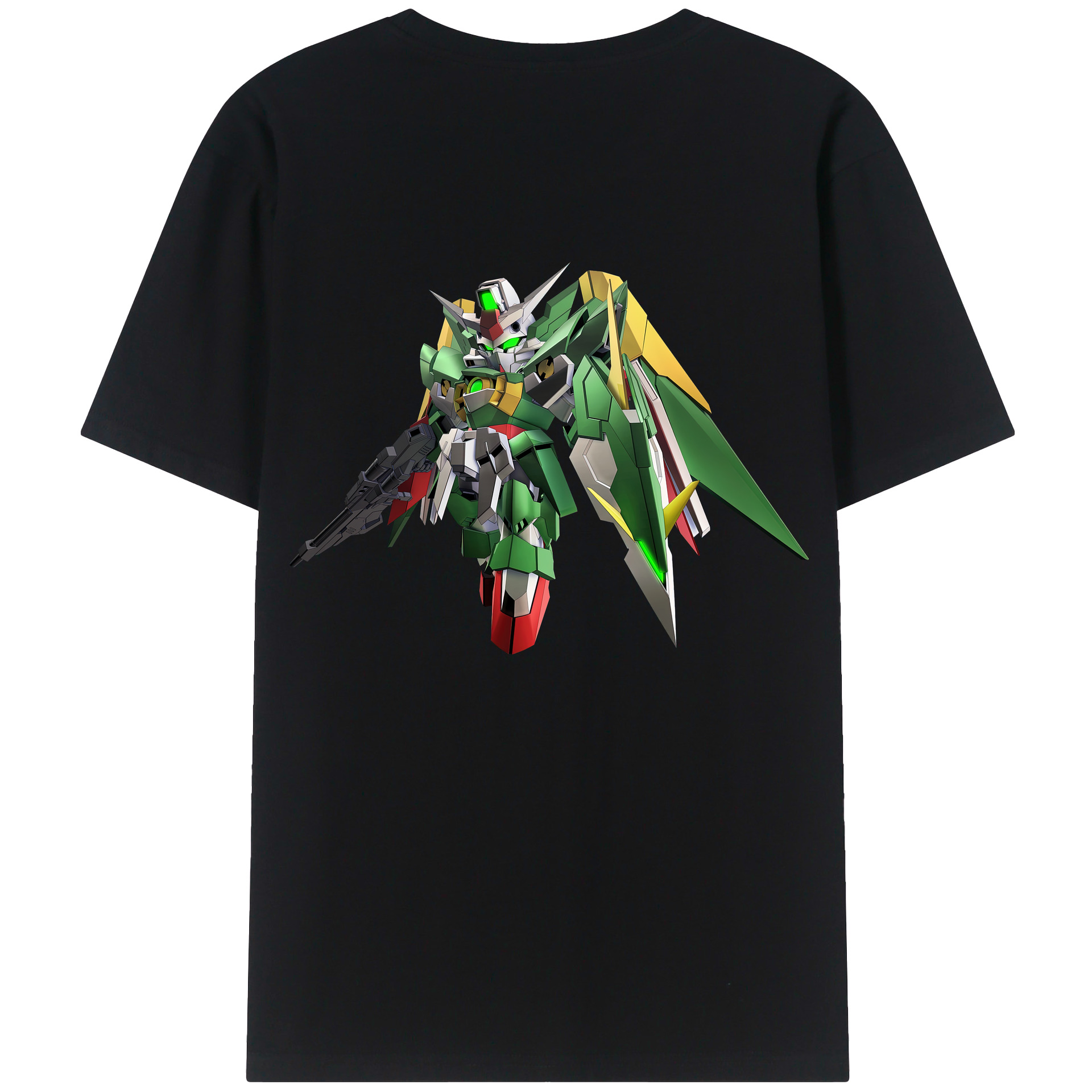 （画像用） 機動戦士ガンダム Mobile Suit Gundam 綿100％ メンズ半袖Tシャツ（バックプリント） 通気性
