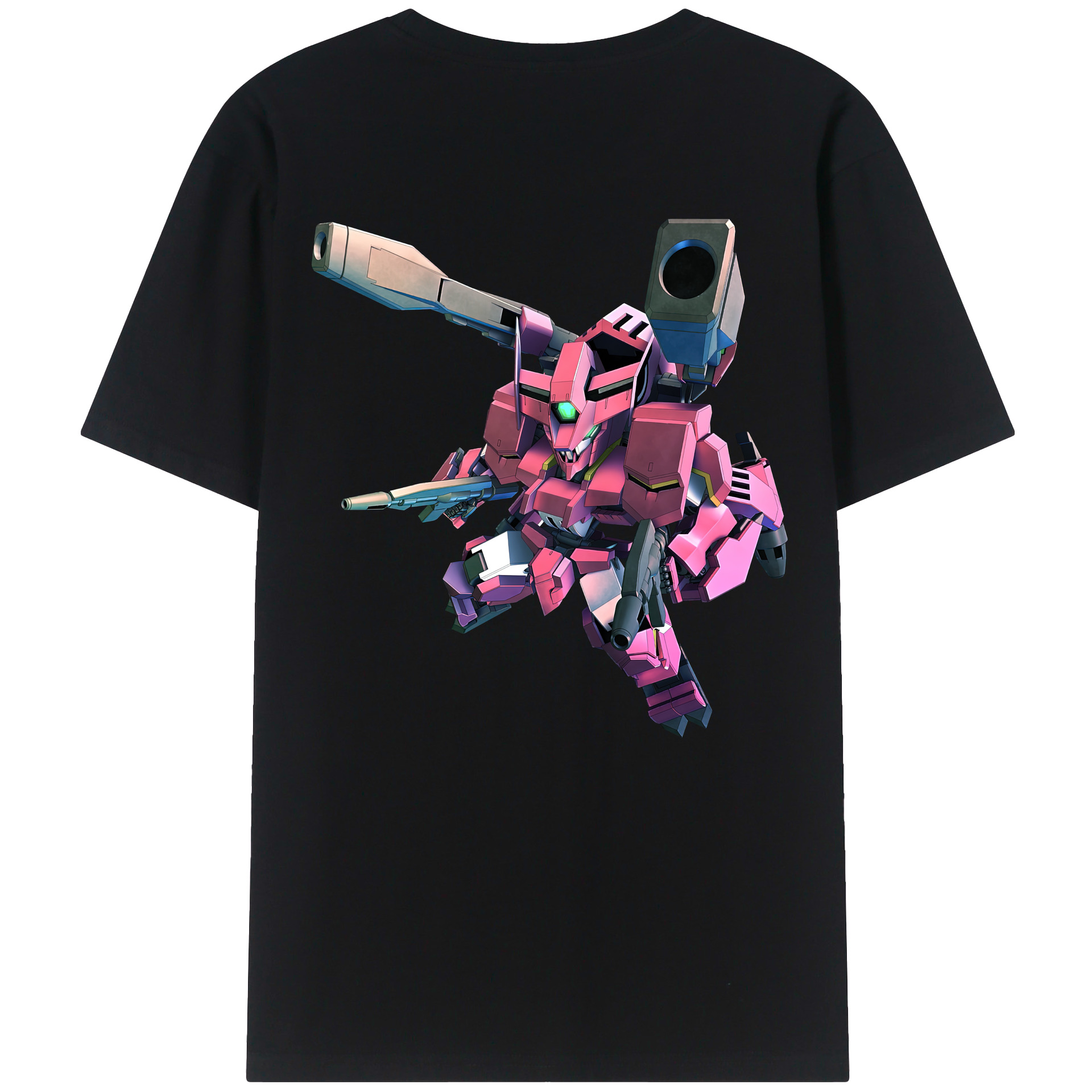 （画像用） 機動戦士ガンダム Mobile Suit Gundam 綿100％ メンズ半袖Tシャツ（バックプリント） 通気性