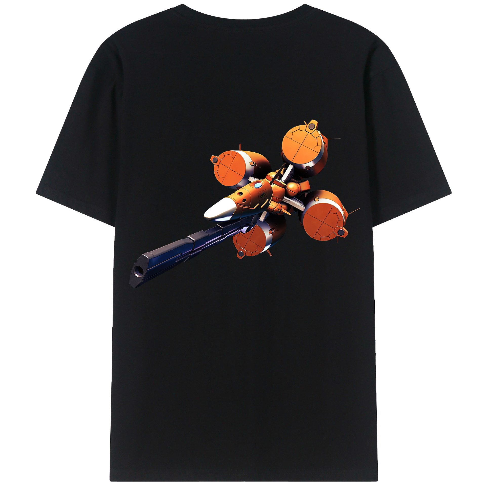 （画像用） 機動戦士ガンダム Mobile Suit Gundam 綿100％ メンズ半袖Tシャツ（バックプリント） 通気性
