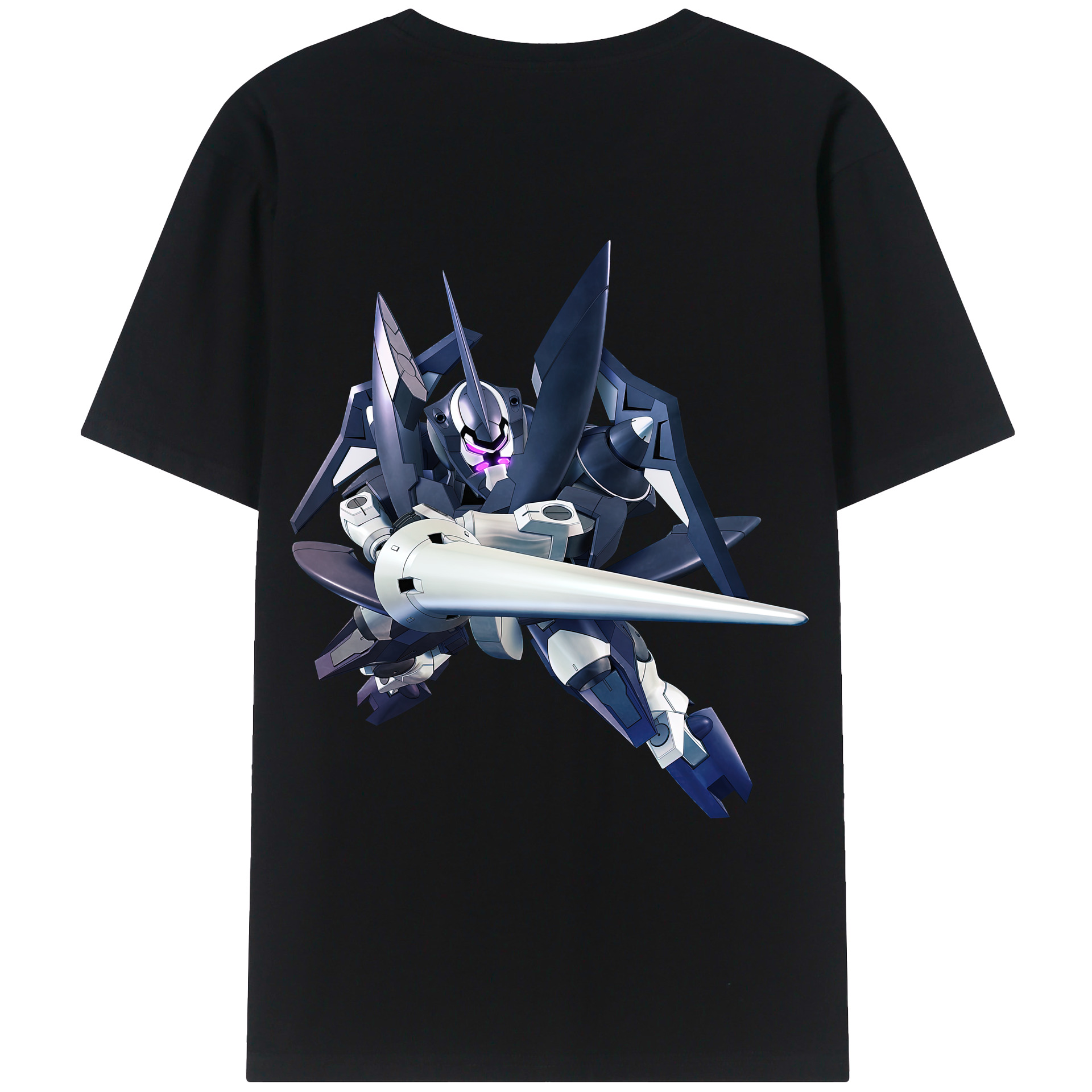 （画像用） 機動戦士ガンダム Mobile Suit Gundam 綿100％ メンズ半袖Tシャツ（バックプリント） 通気性