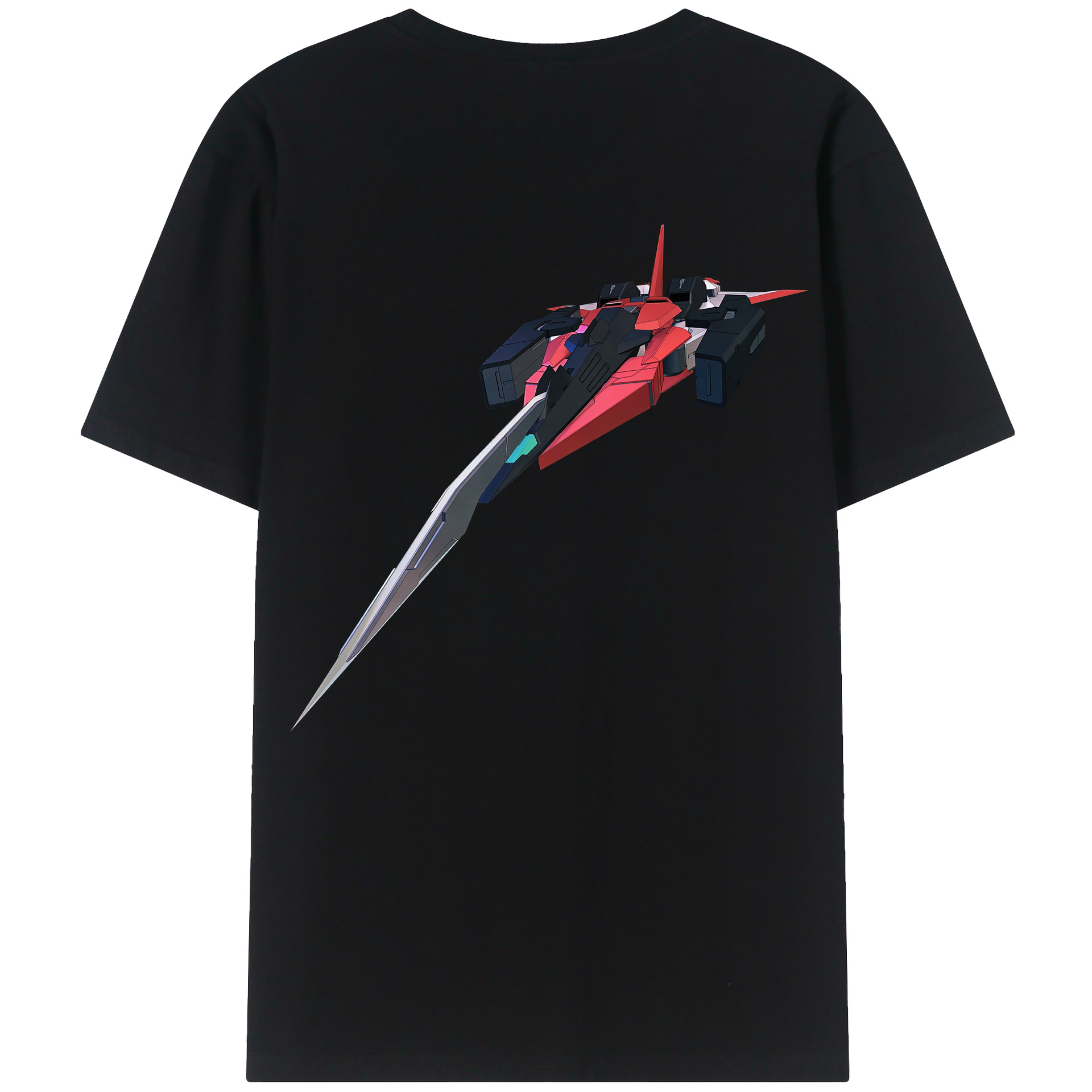 （画像用） 機動戦士ガンダム Mobile Suit Gundam 綿100％ メンズ半袖Tシャツ（バックプリント） 通気性
