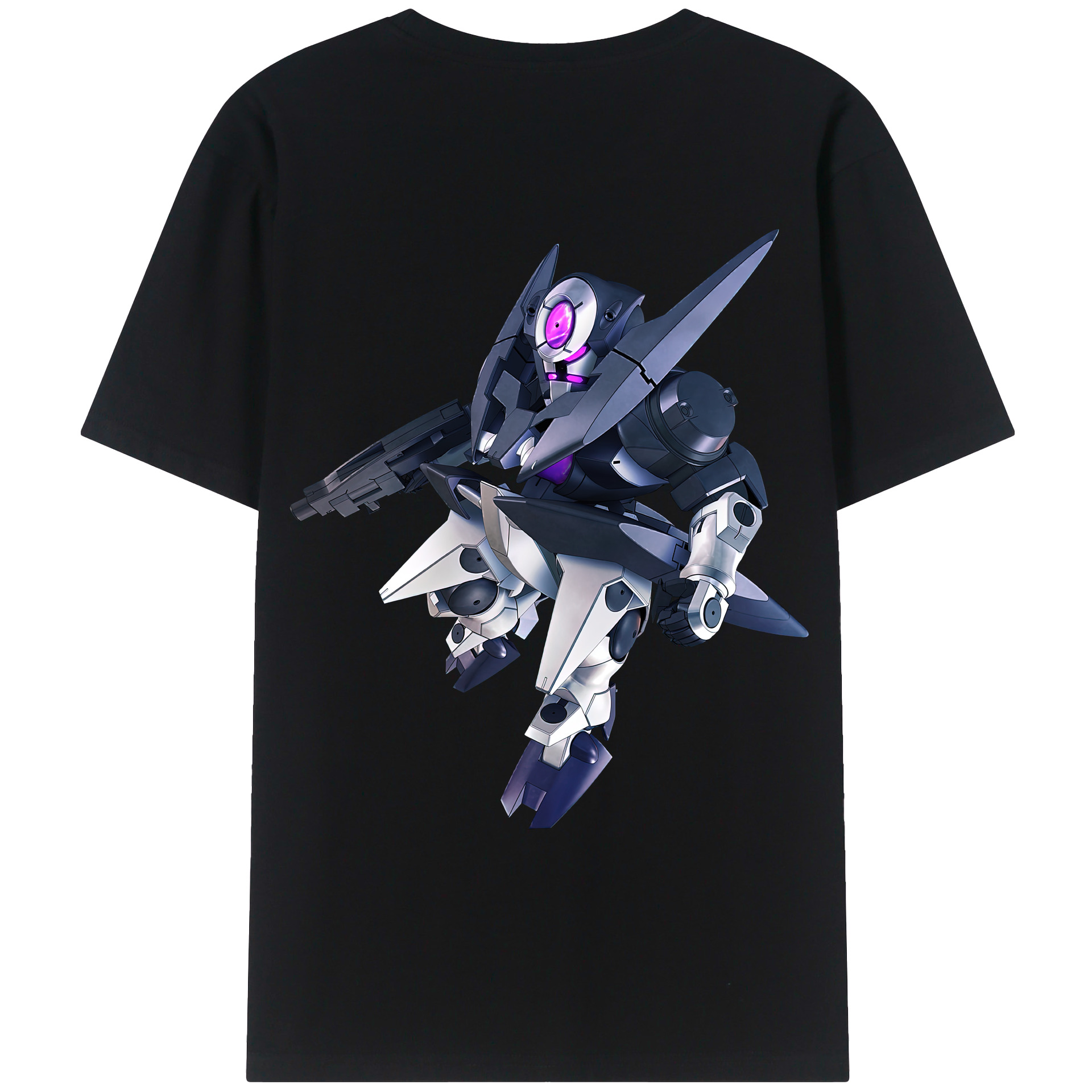 （画像用） 機動戦士ガンダム Mobile Suit Gundam 綿100％ メンズ半袖Tシャツ（バックプリント） 通気性