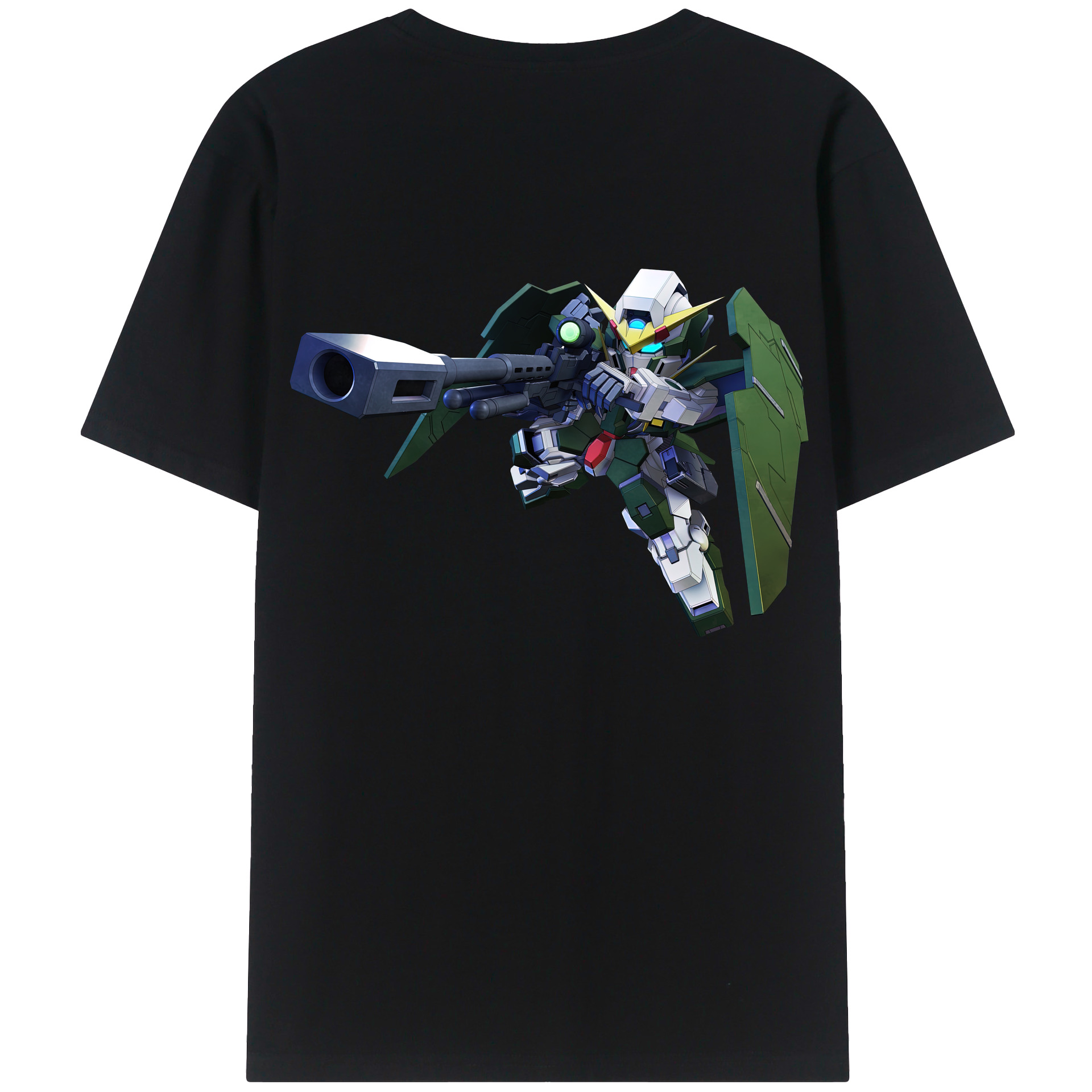 （画像用） 機動戦士ガンダム Mobile Suit Gundam 綿100％ メンズ半袖Tシャツ（バックプリント） 通気性