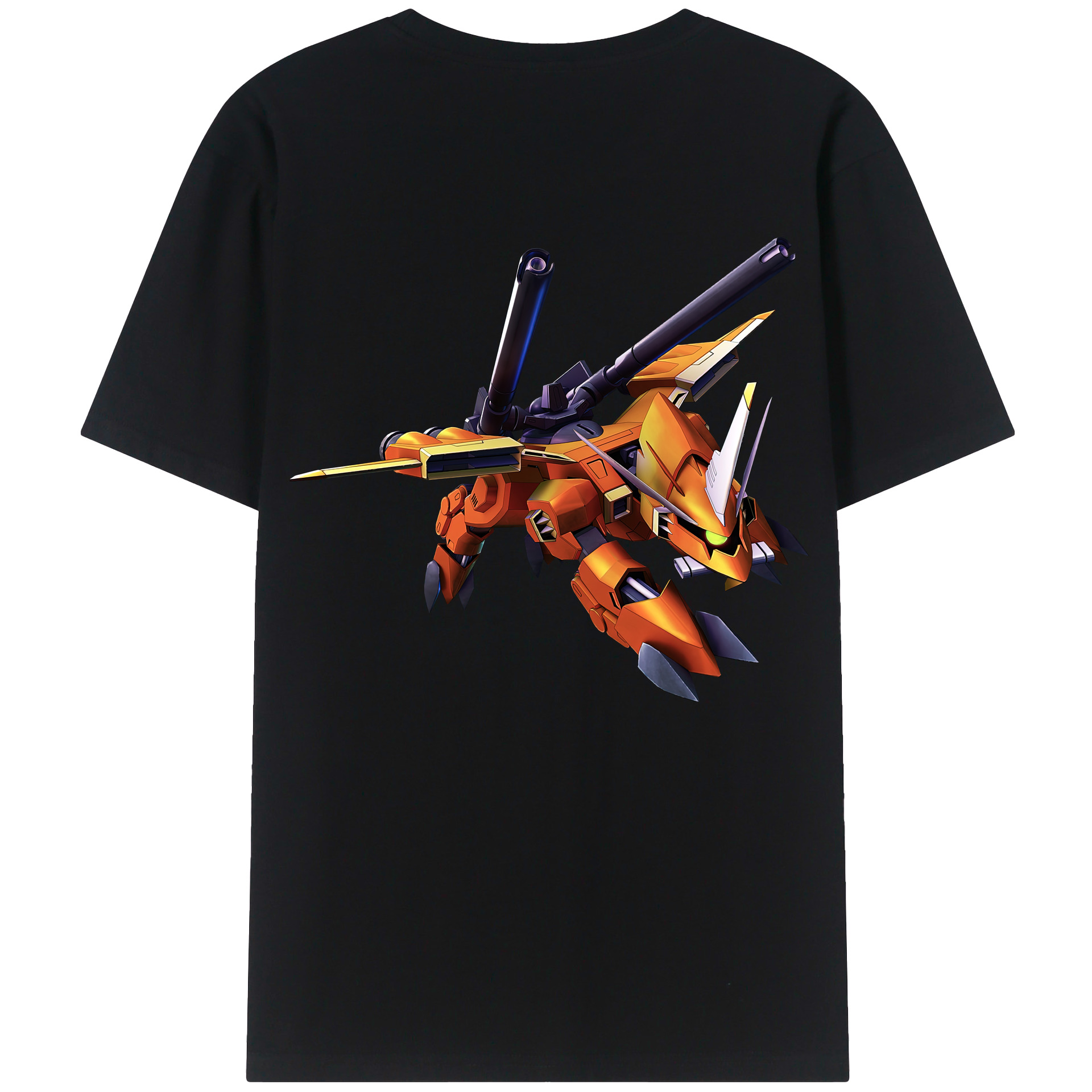 （画像用） 機動戦士ガンダム Mobile Suit Gundam 綿100％ メンズ半袖Tシャツ（バックプリント） 通気性