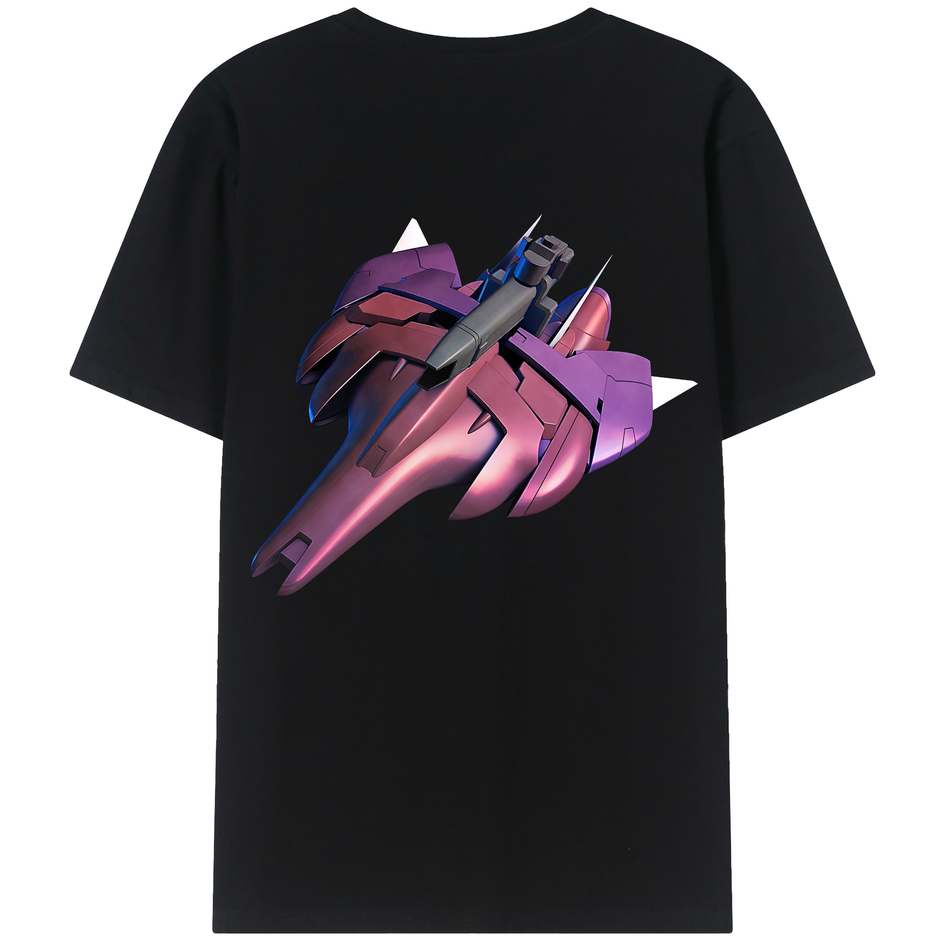 （画像用） 機動戦士ガンダム Mobile Suit Gundam 綿100％ メンズ半袖Tシャツ（バックプリント） 通気性