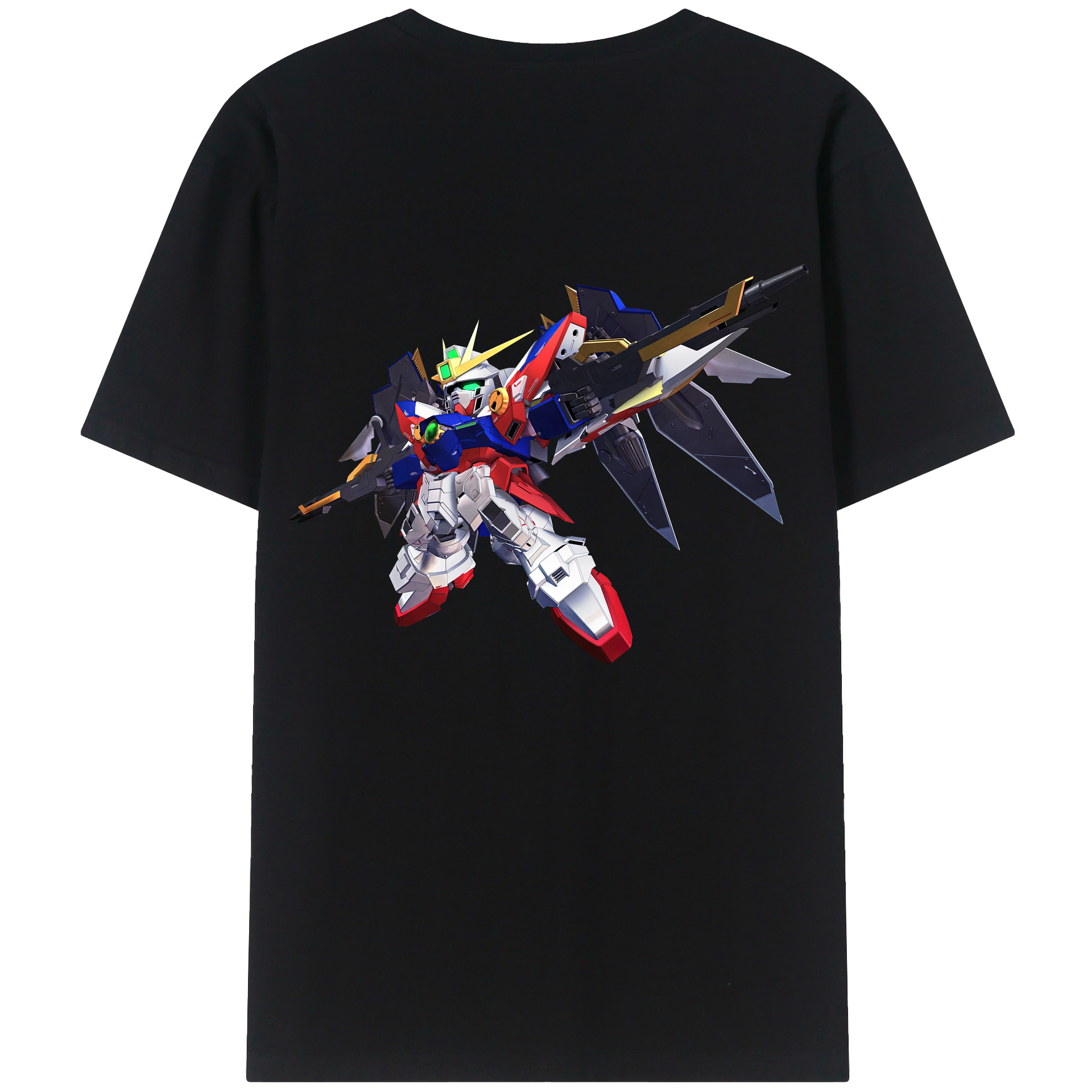 （画像用） 機動戦士ガンダム Mobile Suit Gundam 綿100％ メンズ半袖Tシャツ（バックプリント） 通気性