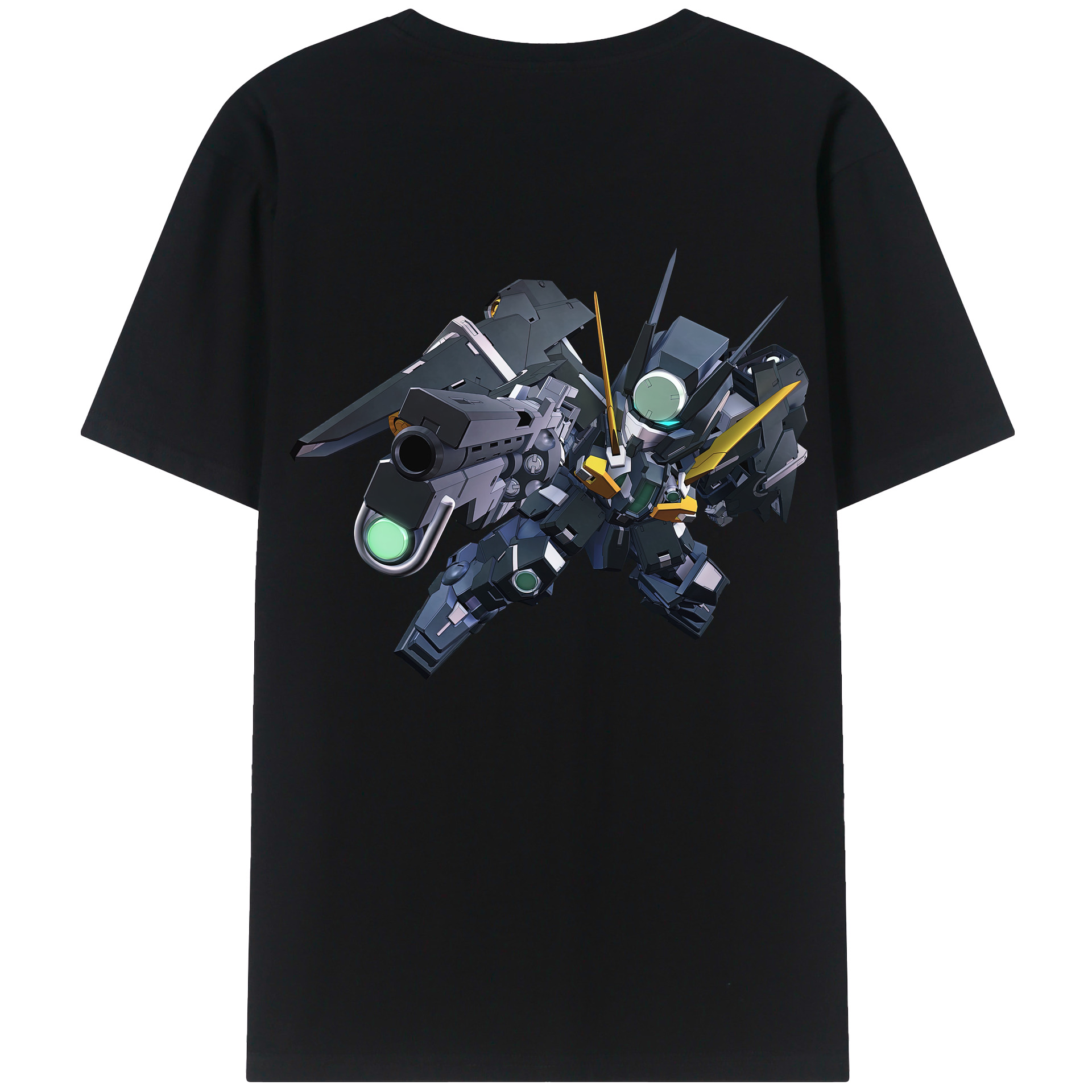 （画像用） 機動戦士ガンダム Mobile Suit Gundam 綿100％ メンズ半袖Tシャツ（バックプリント） 通気性