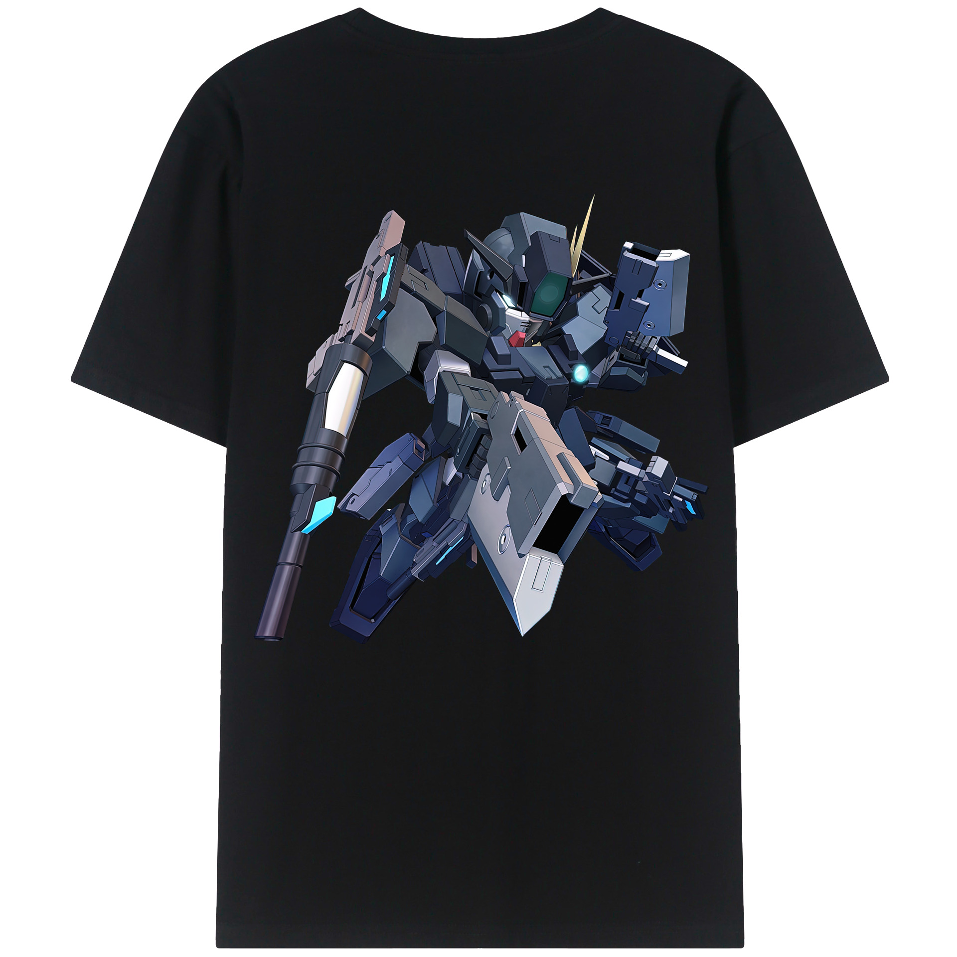 （画像用） 機動戦士ガンダム Mobile Suit Gundam 綿100％ メンズ半袖Tシャツ（バックプリント） 通気性